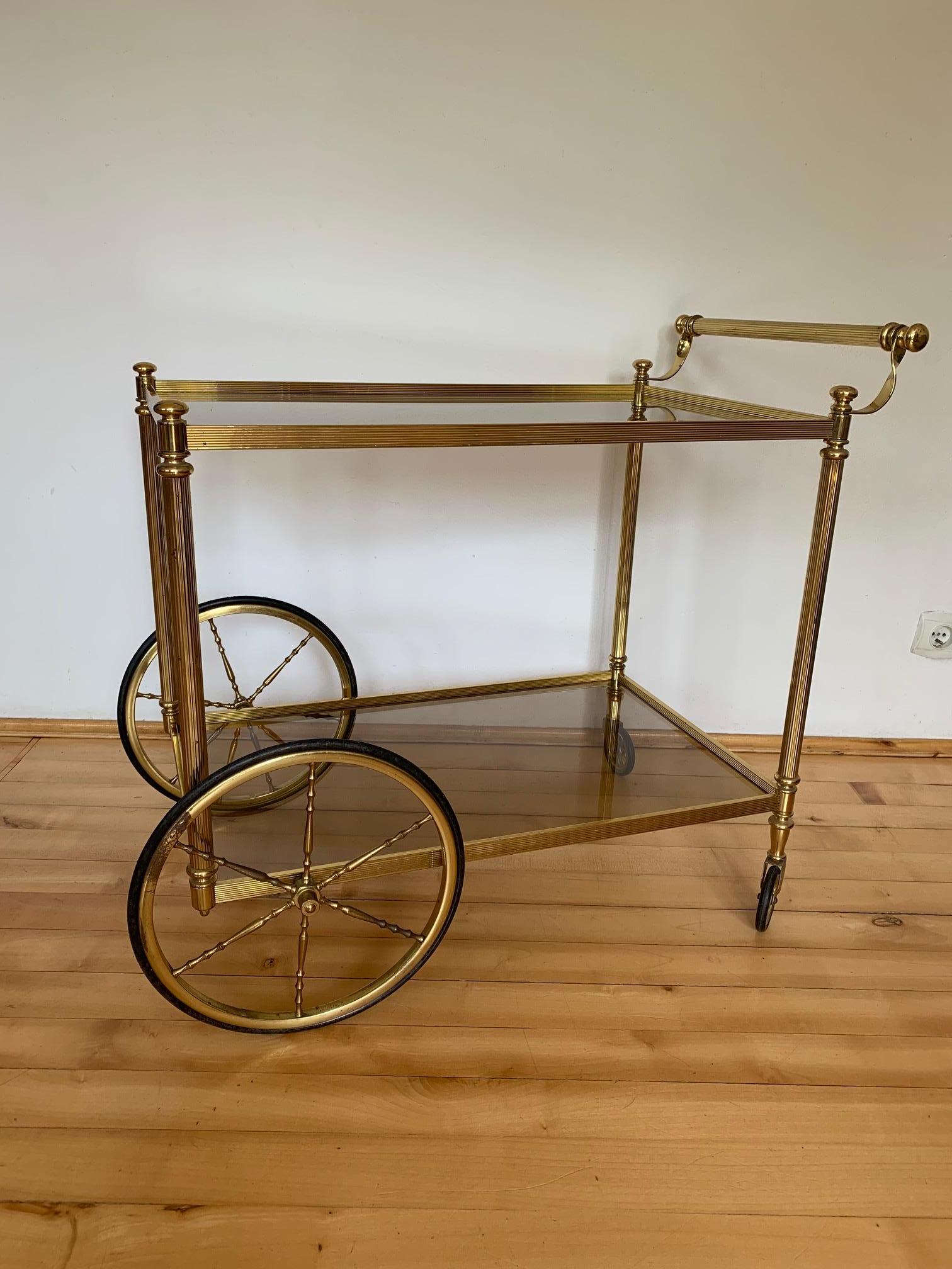 Brass Bar Trolley, France, 1960s For Sale