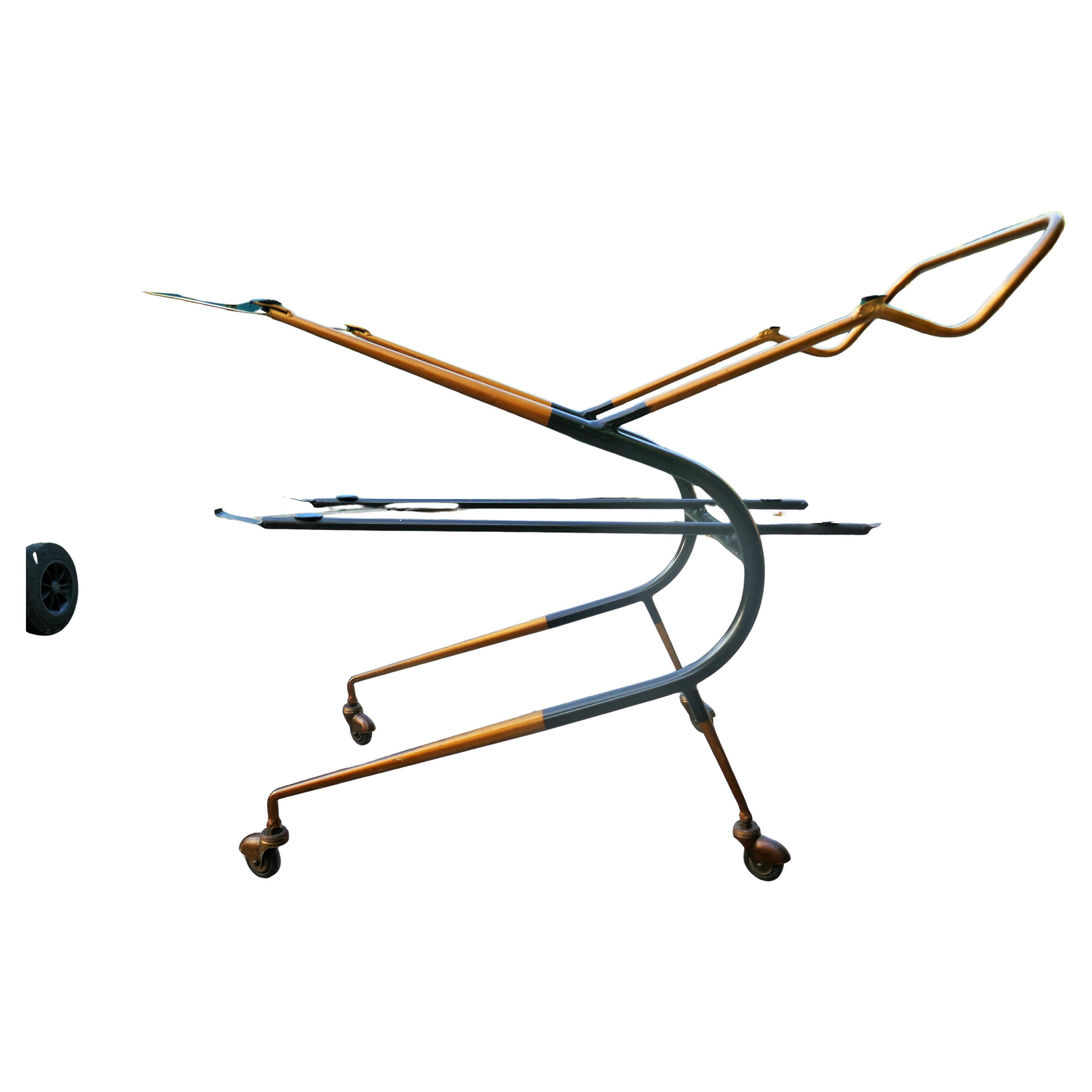 Bar trolley in the style of Ico Parisi or Cesare Lacca For Sale 5