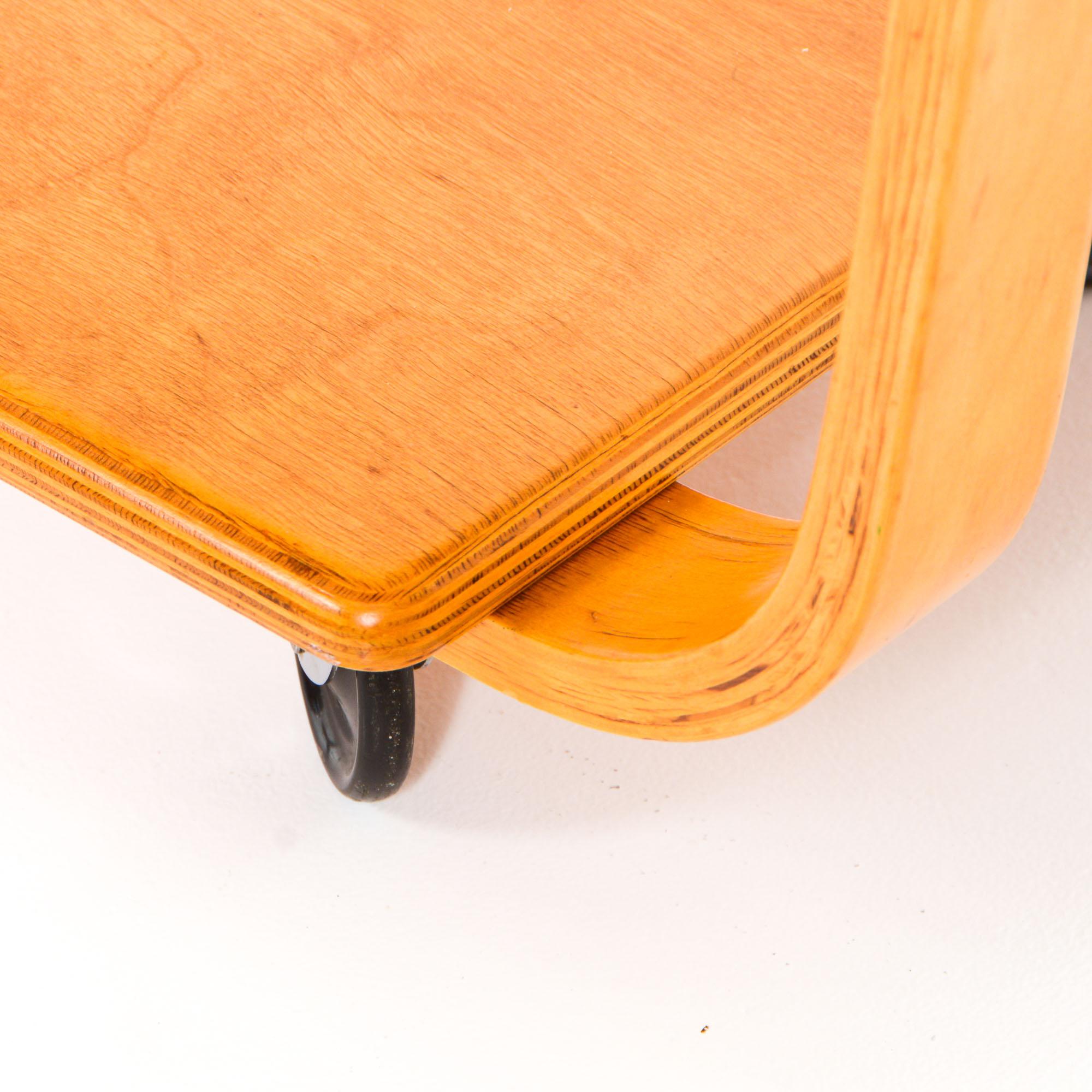 Wood Bar Trolley PB01 by Cees Braakman for Pastoe