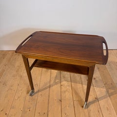 Scandinavian Modern teak bar trolley, 1960s