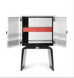 ARC Coffee Table by Hugues Chevalier, Handcrafted Wood & Bronze