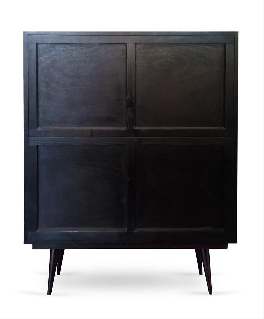 Cast Bar Wabi Sabi Multi-Color Glass Doors by Orfeo Quagliata For Sale