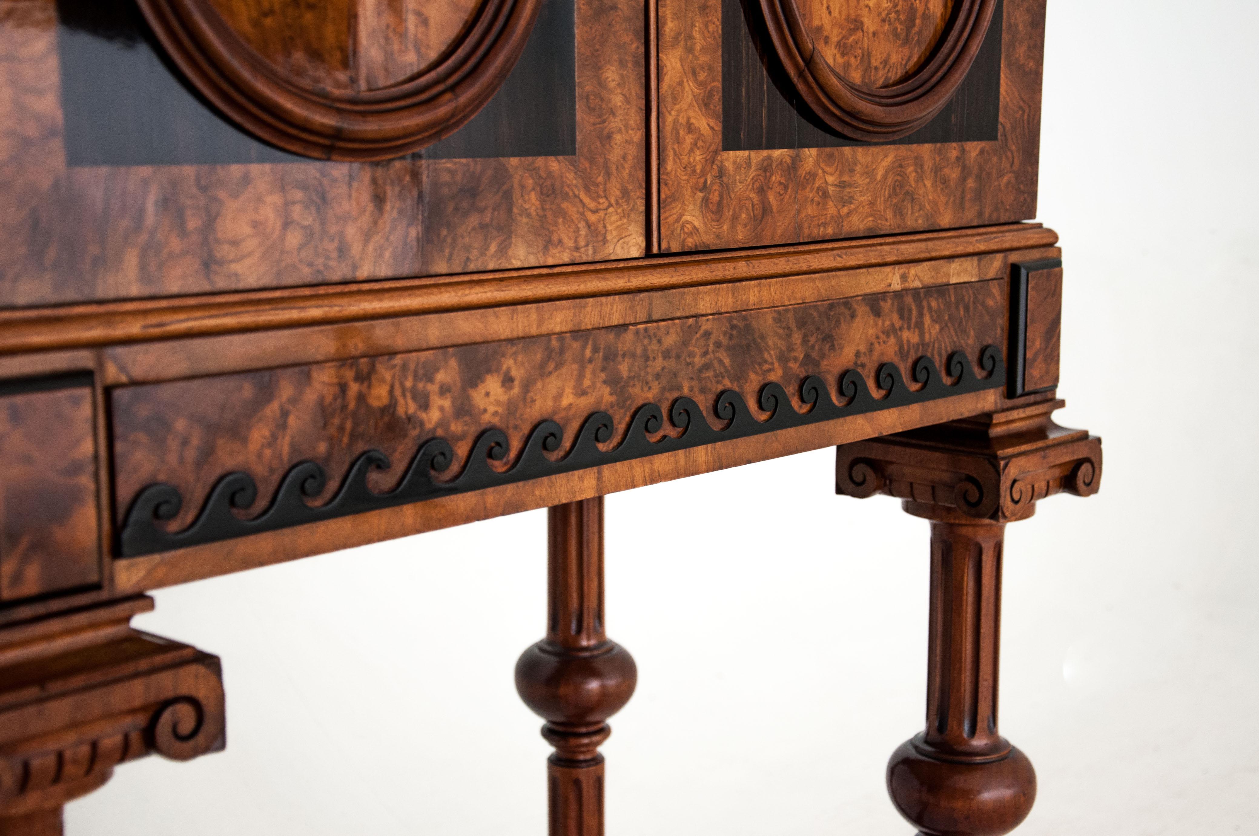 Bar Walnut Empire Style Cabinet from circa 1870 1