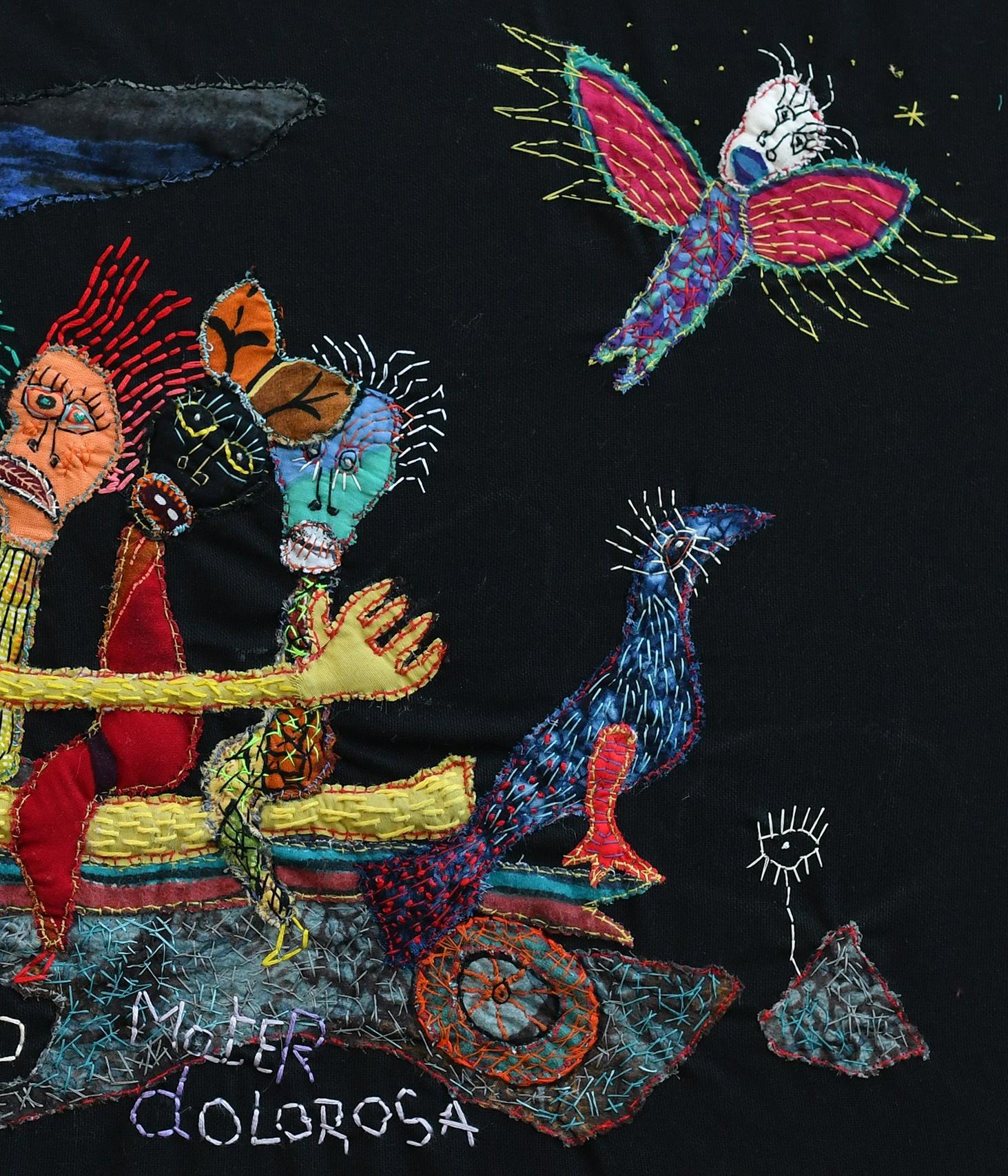 Mater dolorosa Barbara d'Antuono arte del siglo XXI arte textil haití arte outsider en venta 2