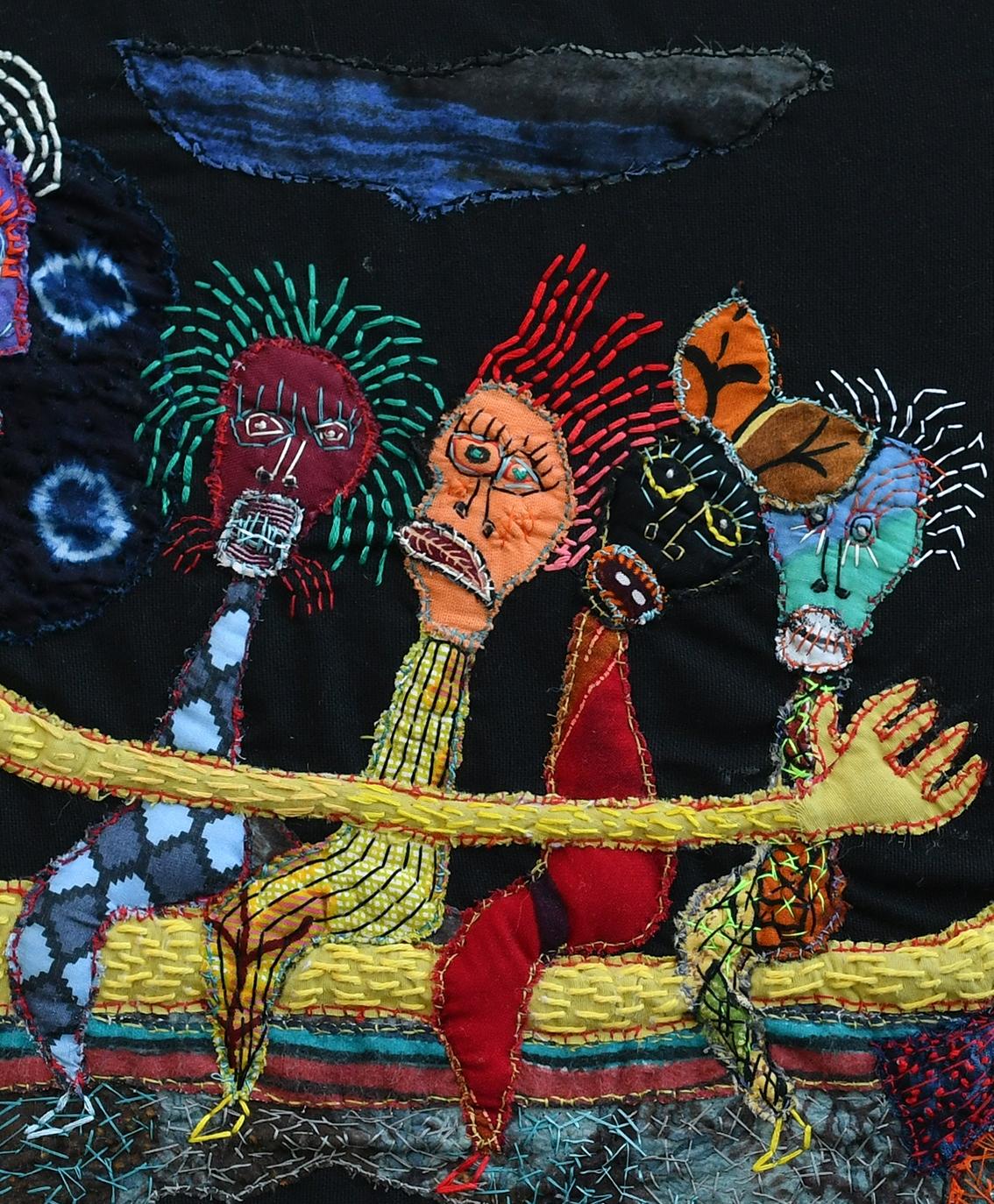 Mater dolorosa Barbara d'Antuono 21st Century art textile art haiti outsider art For Sale 1