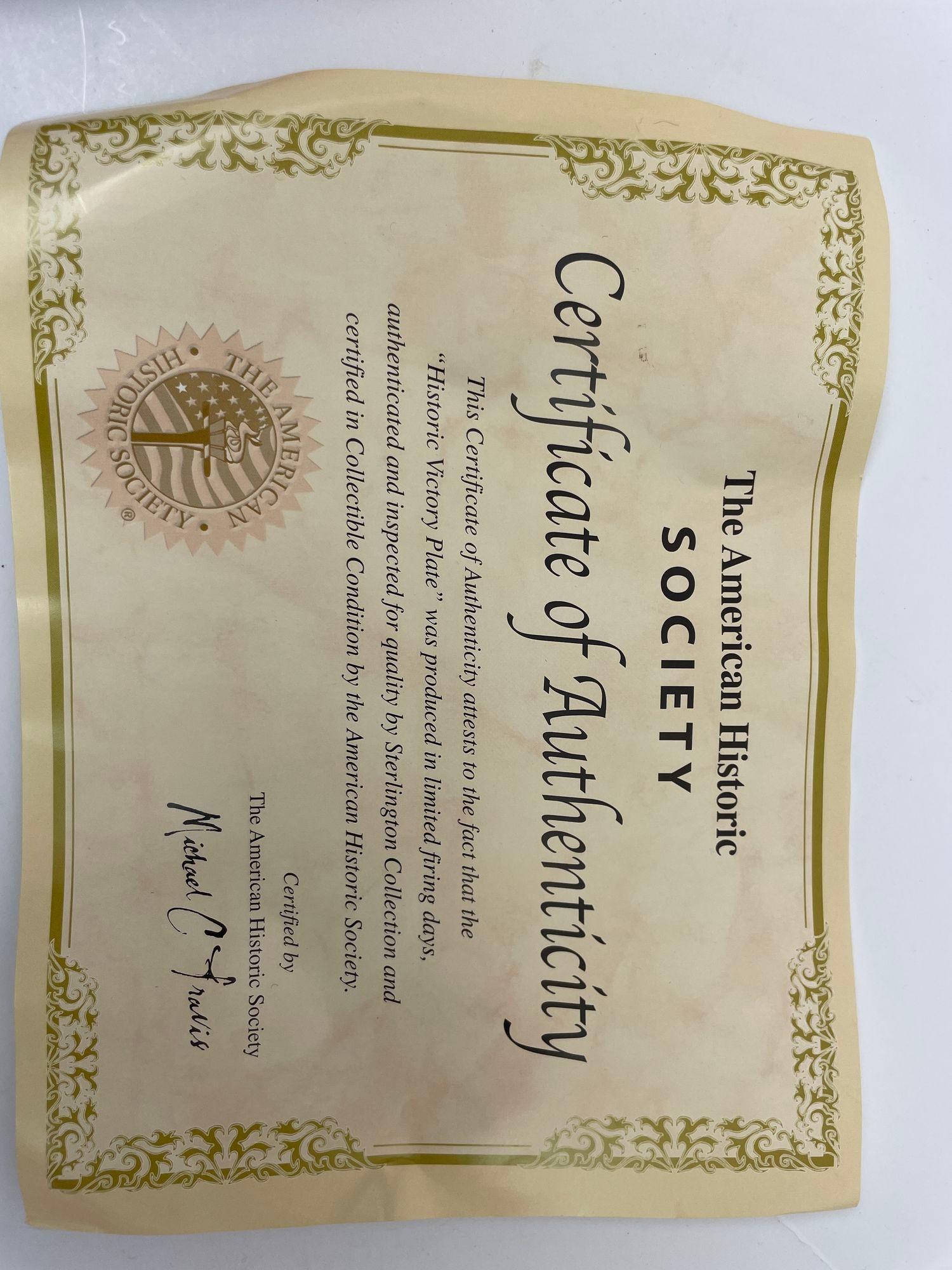 Piatto da collezione della vittoria storica di Barack Obama Edizione limitata 2008 in vendita 2