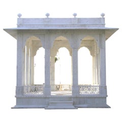 Baradari in White Marble Handcrafted in India
