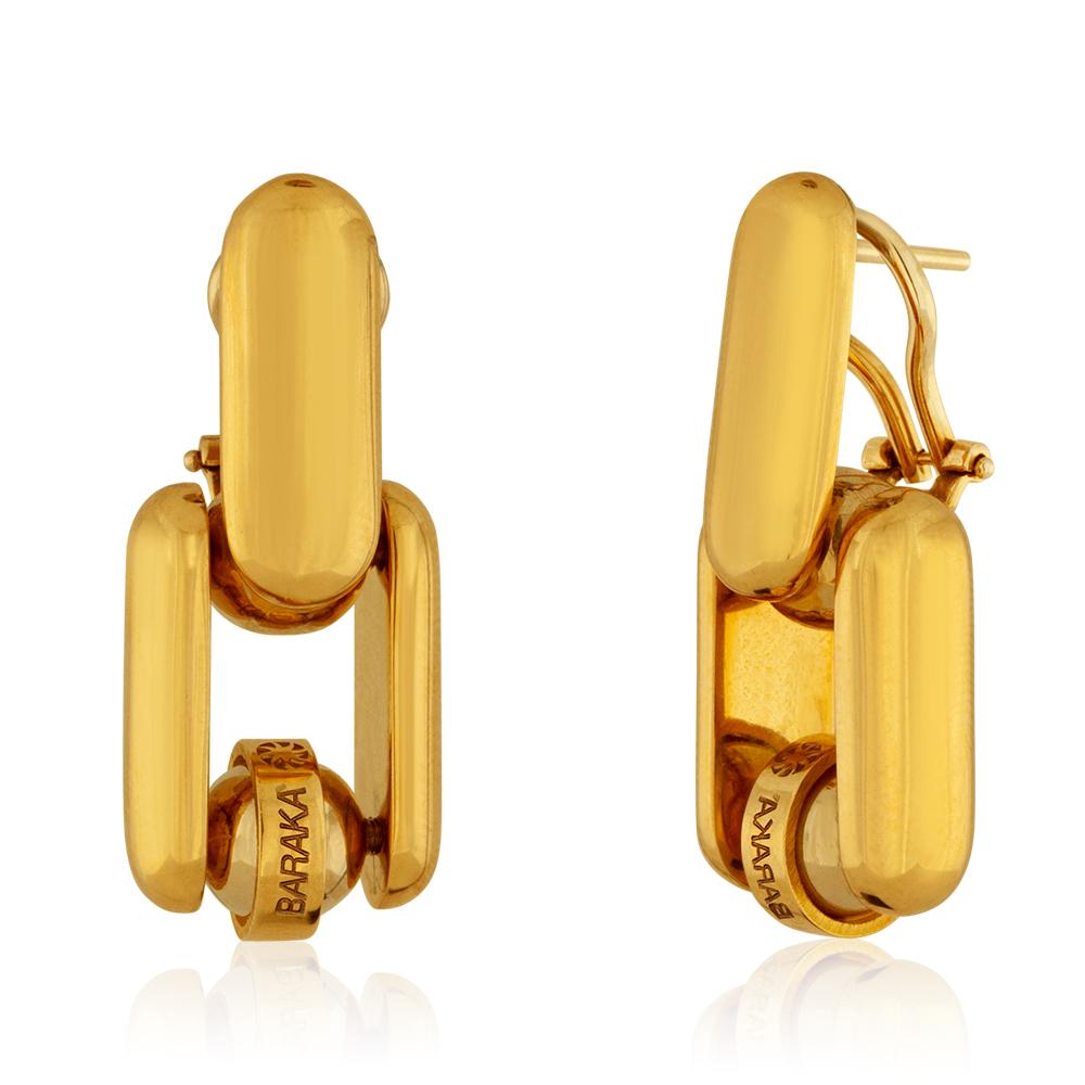 Orecchini Baraka in oro giallo 18 carati In condizioni buone in vendita a New York, NY