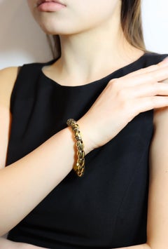 Bracciale A Link in oro giallo e bianco 18 carati Baraka