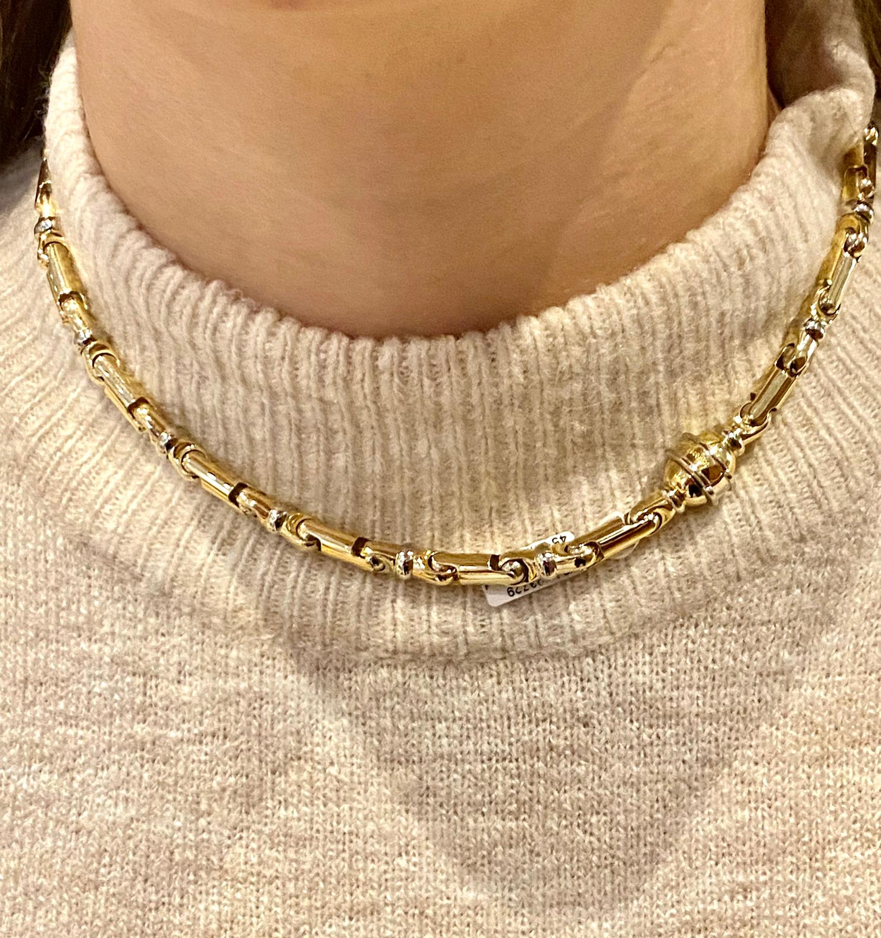 Baraka, Kette, Gelbgold- und Weißgold-Massieve 7