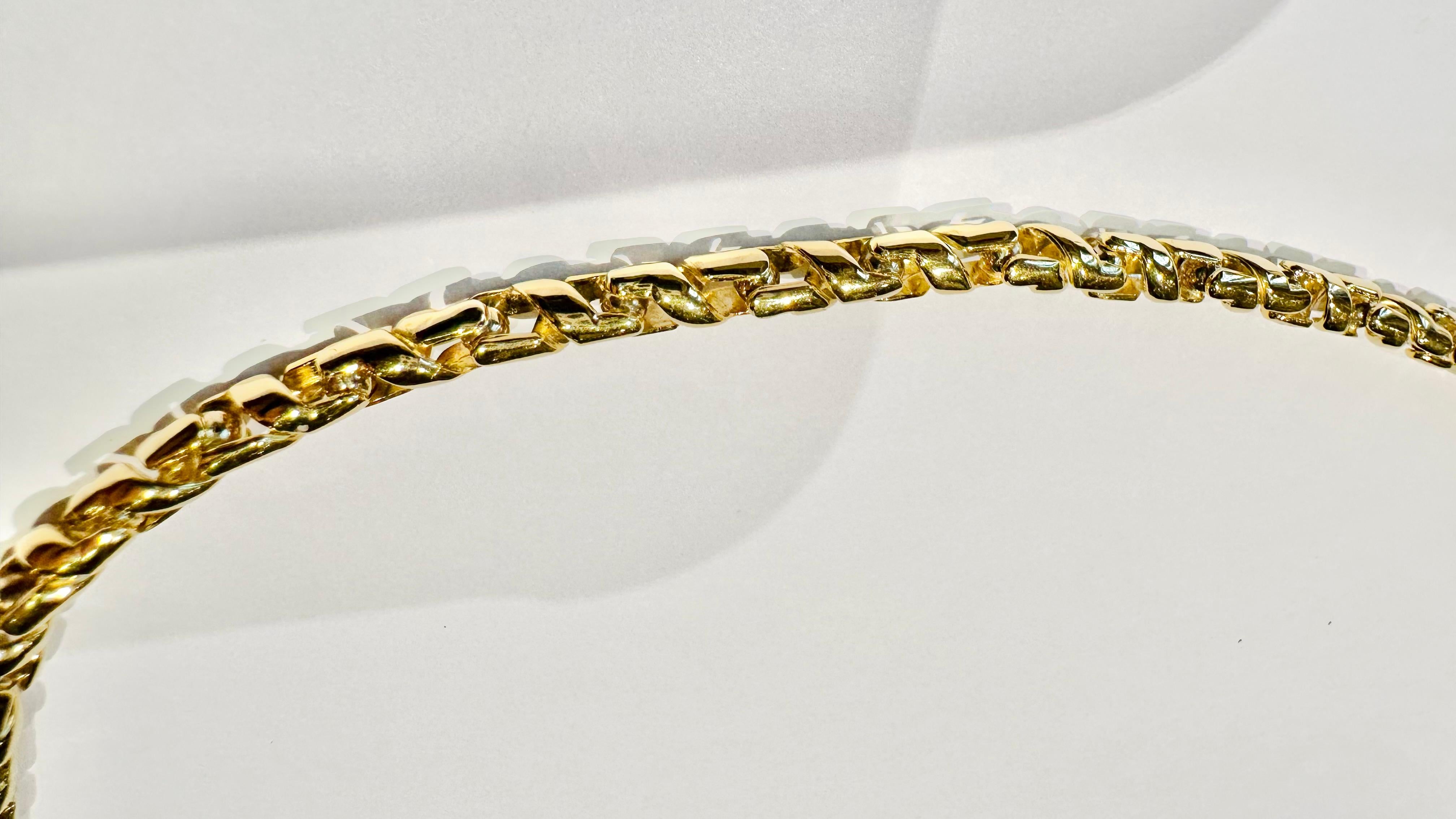 Baraka: Men's Necklace 18kt Yellow Gold - The Excellence of Italian Craftsmanship For Sale 6