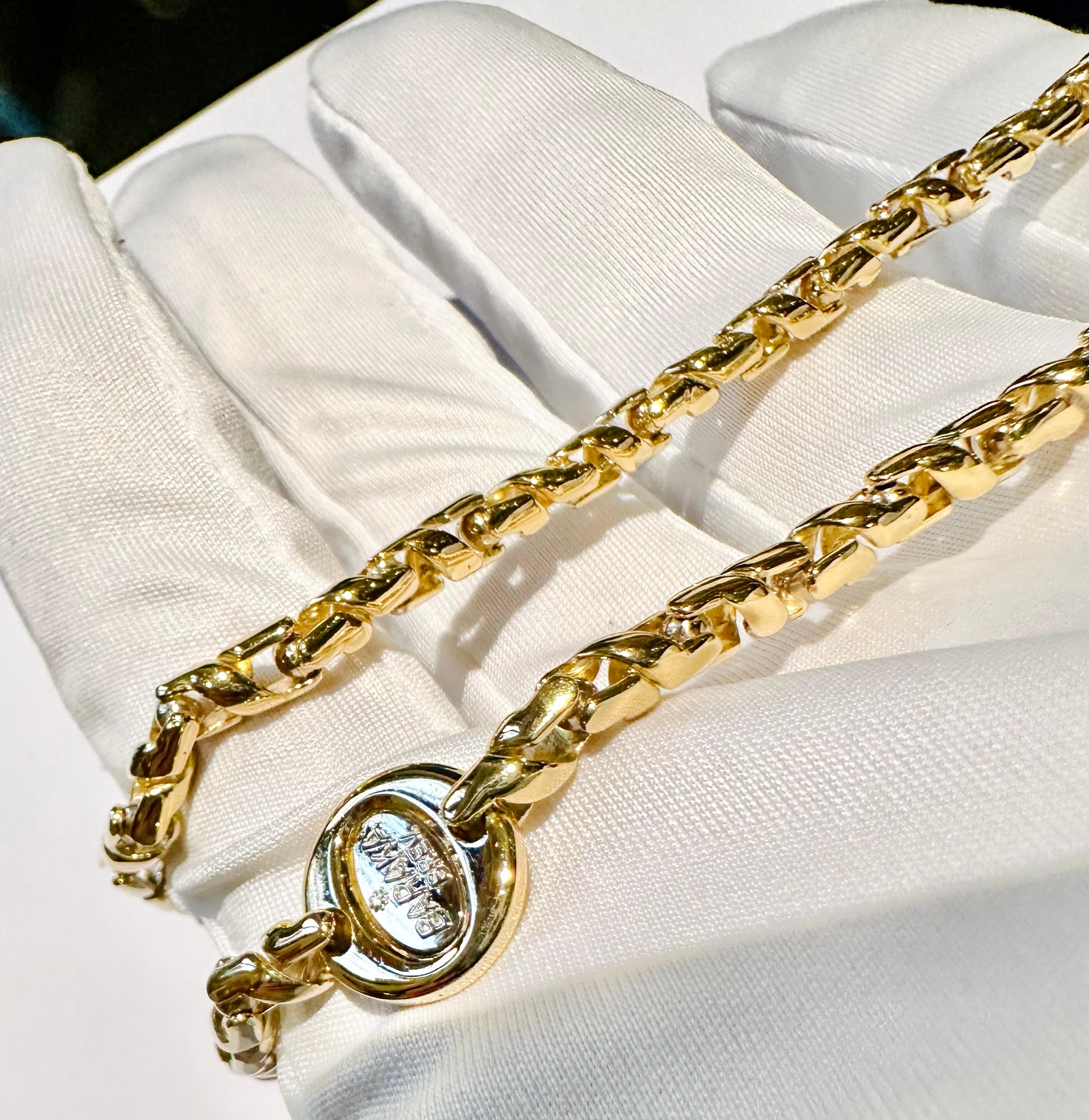 Baraka: Men's Necklace 18kt Yellow Gold - The Excellence of Italian Craftsmanship In New Condition For Sale In Guidizzolo, IT