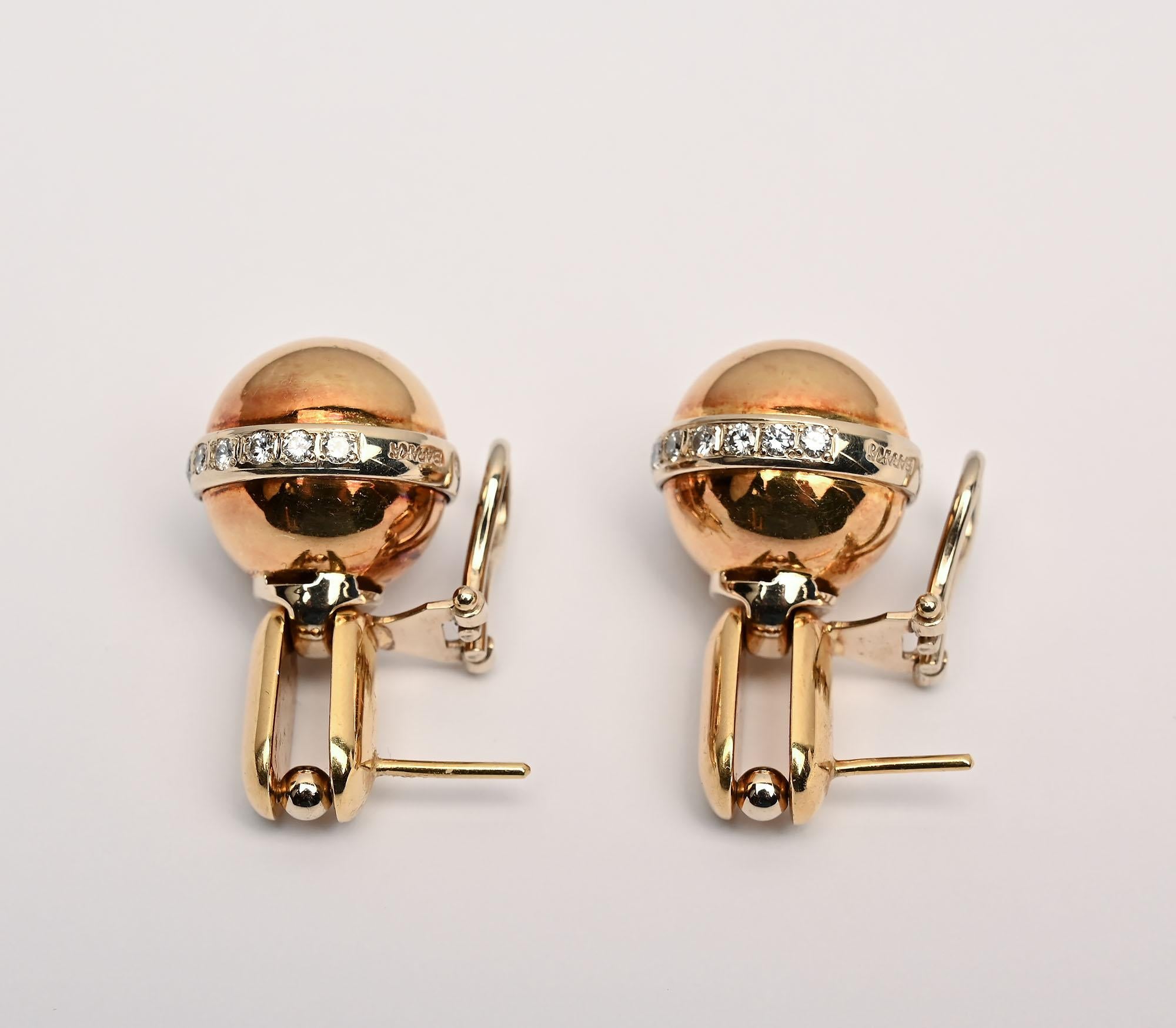 Pendientes Baraka Oro y Diamantes Corte brillante en venta