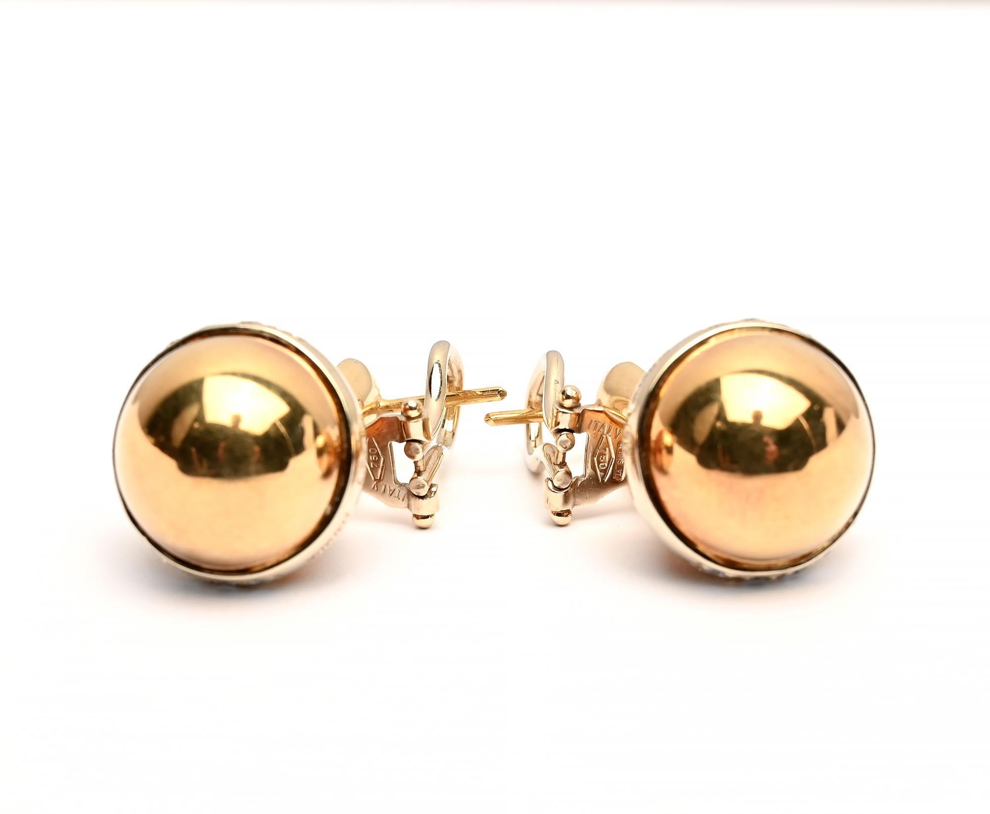Boucles d'oreilles en or et diamants Baraka Excellent état - En vente à Darnestown, MD