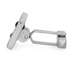 Gemelos Baraka Lapislázuli Forma Cuadrada Oro Blanco 18K