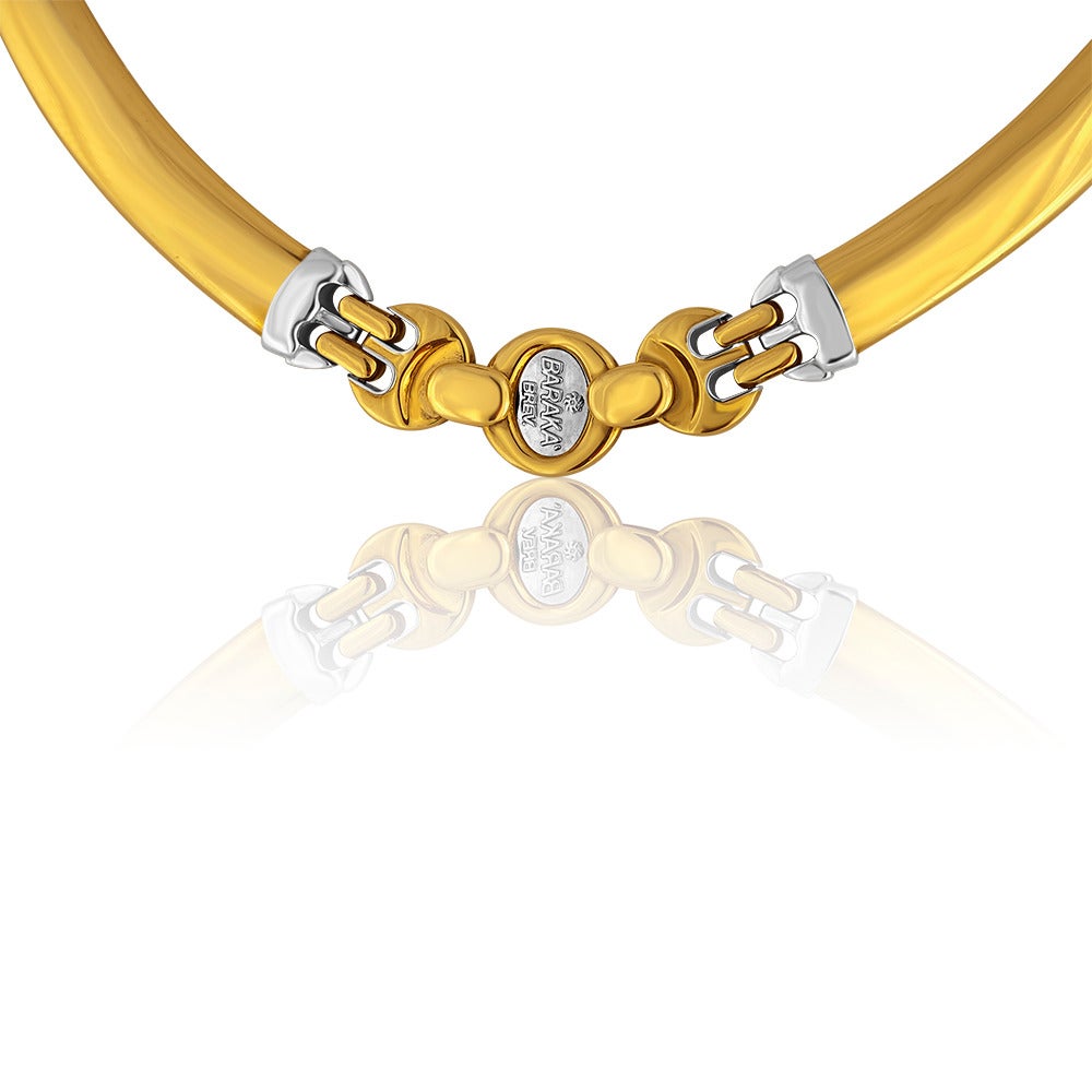 Baraka 18K Yellow & White Gold Choker Necklace
The necklace is 15