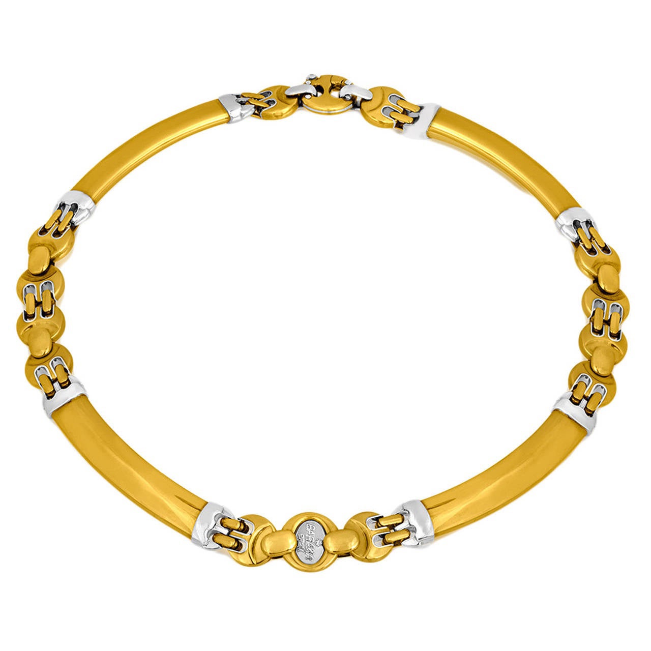 Baraka - Collier ras du cou en or bicolore 18k