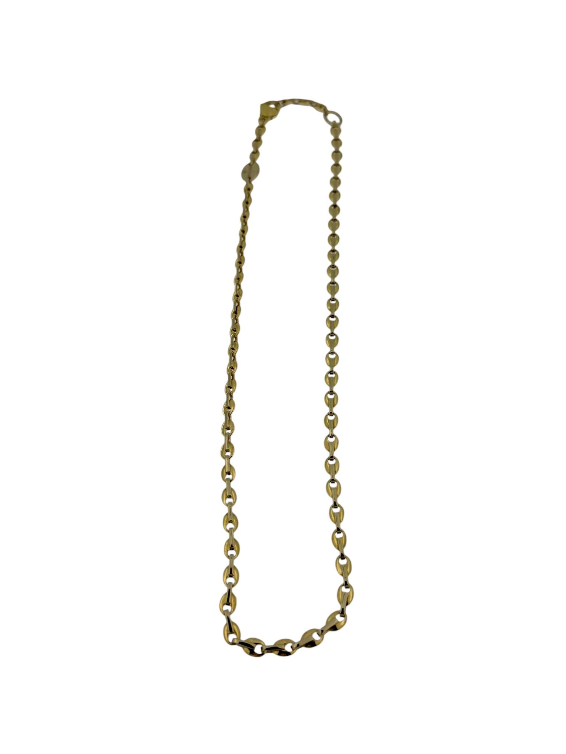 Women's or Men's Baraka Yellow and White Gold Chain Necklace For Sale