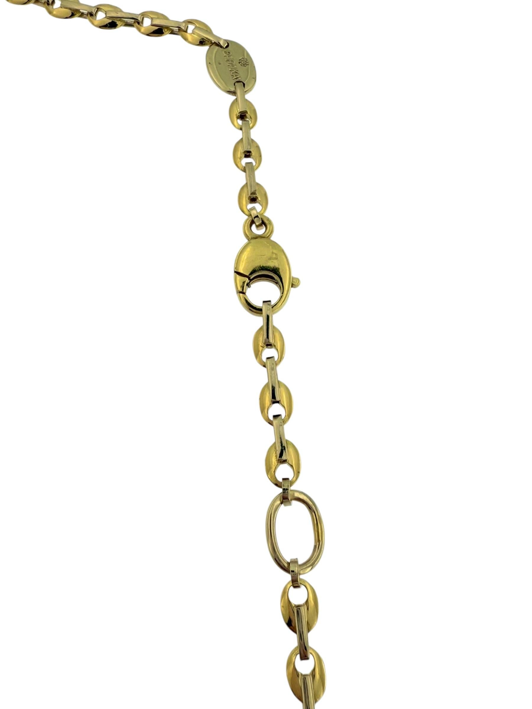 Baraka Yellow and White Gold Chain Necklace For Sale 2