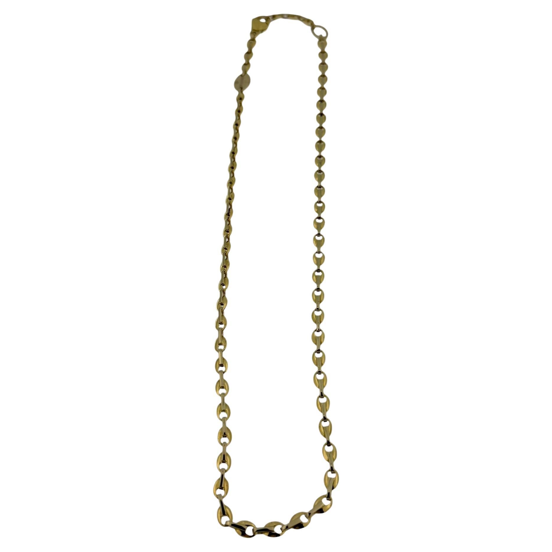 Baraka Yellow and White Gold Chain Necklace For Sale