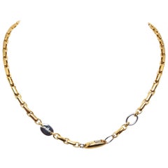 Baraka Yellow White Gold Men’s Chain Necklace