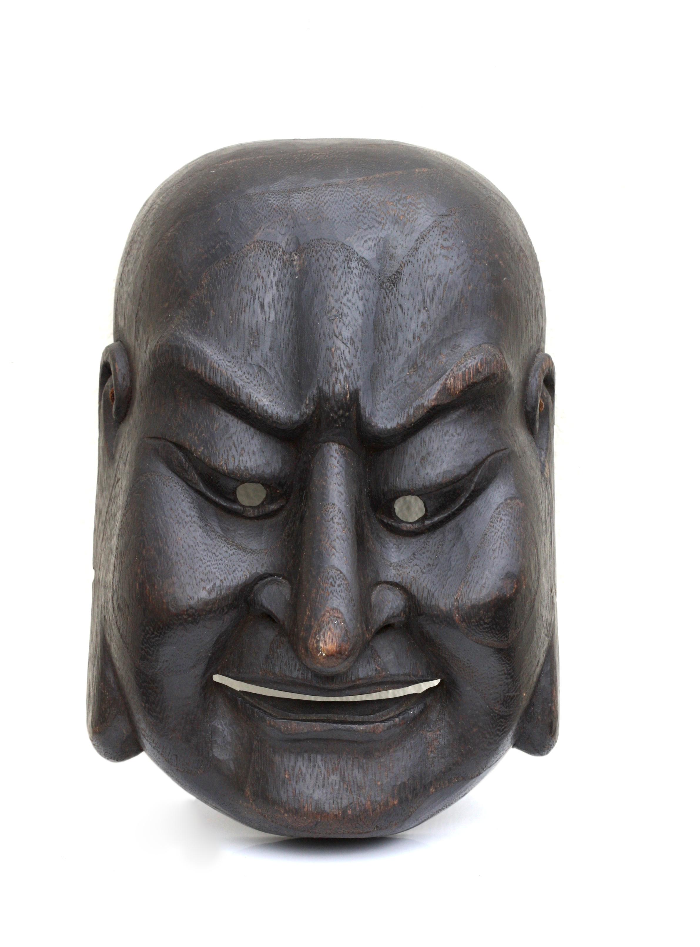 Milieu du XIXe siècle Baramon, masque Bugaku en vente