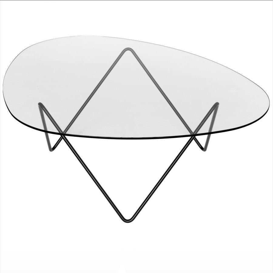 Mid-Century Modern Table basse Pedrera de Barba Corsini en noir pour Gubi en vente