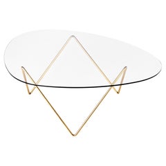 Mesa baja "Pedrera" de Barba Corsini en latón para Gubi