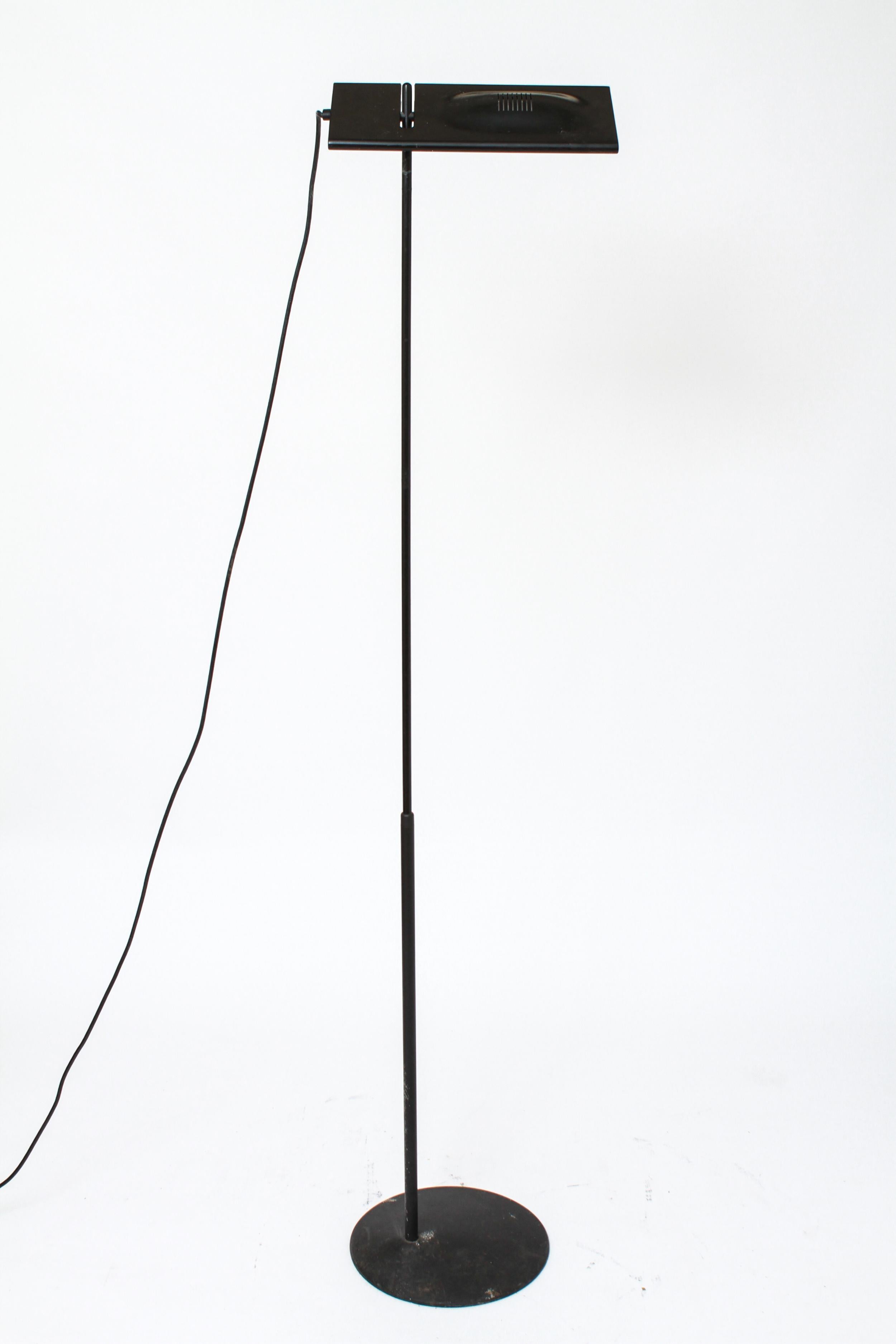 Italian modern metal floor lamp designed by Mario Barbaglia & MarCo Colombo for Italiana Luce. The model name is 