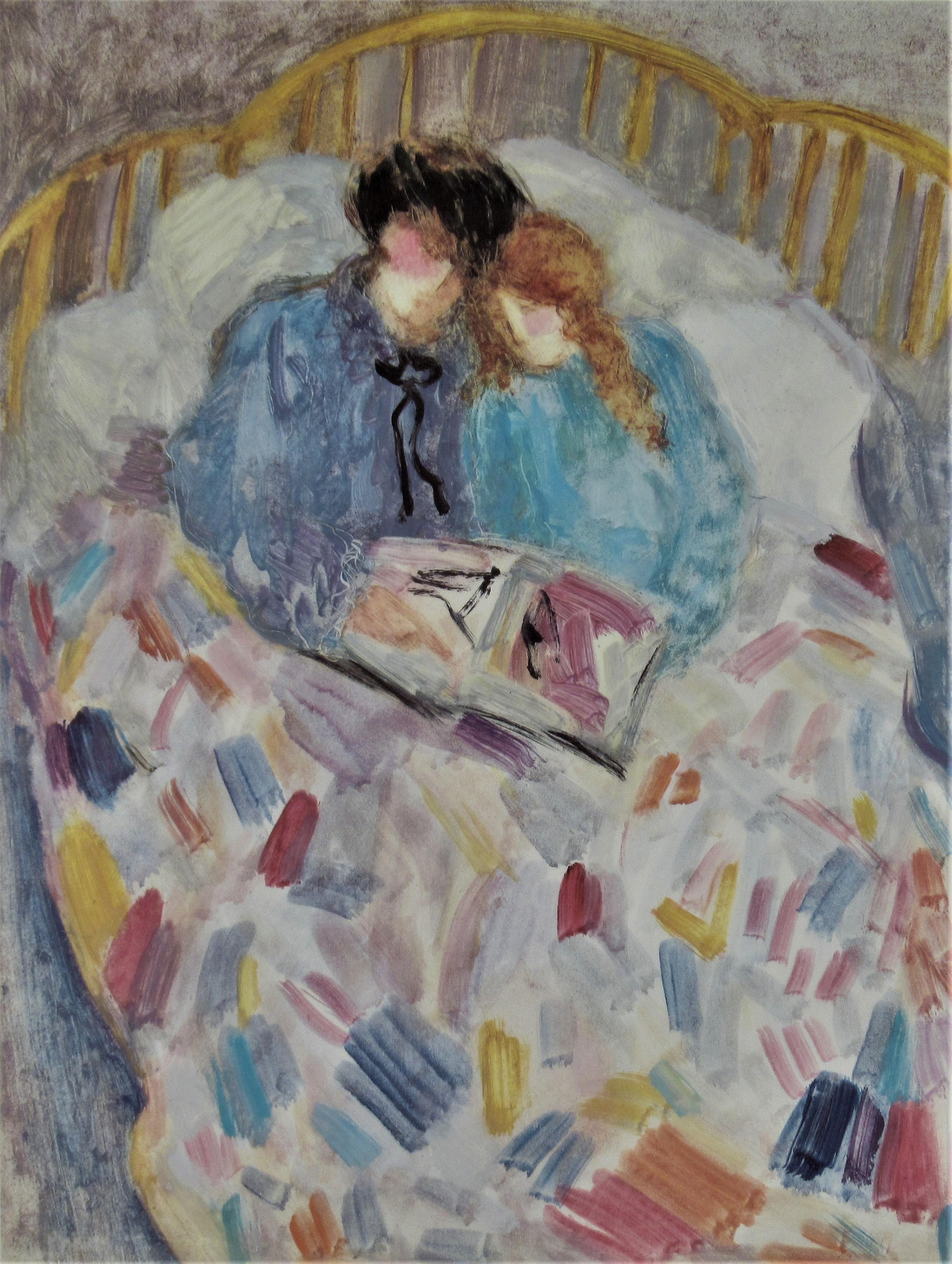 Coppia che legge - Print di Barbara A. Wood
