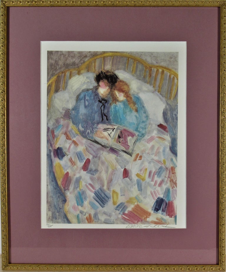 Barbara A. Wood - Couple Reading For Sale at 1stDibs | barbara