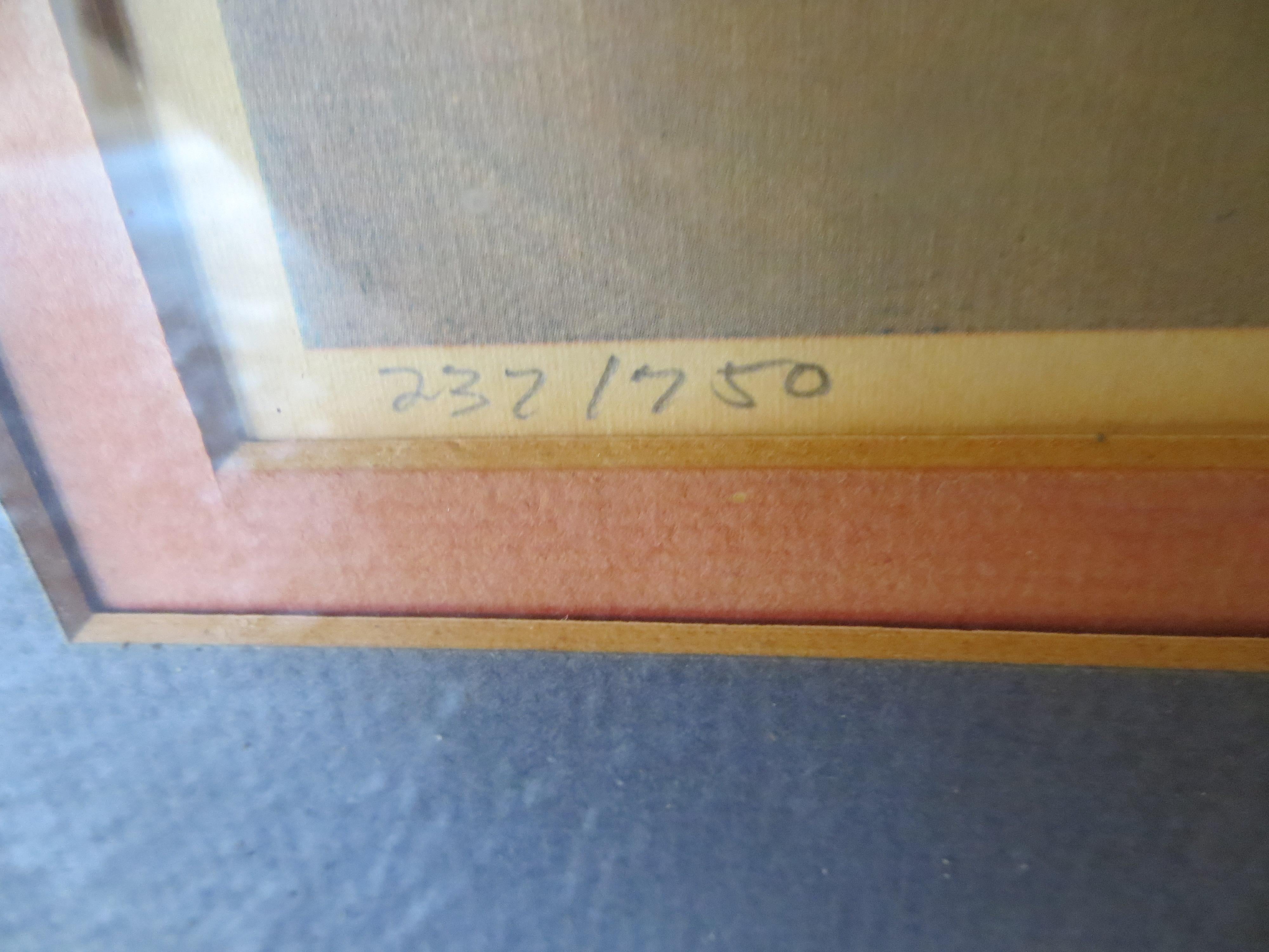 Litografia firmata e numerata 237/750 