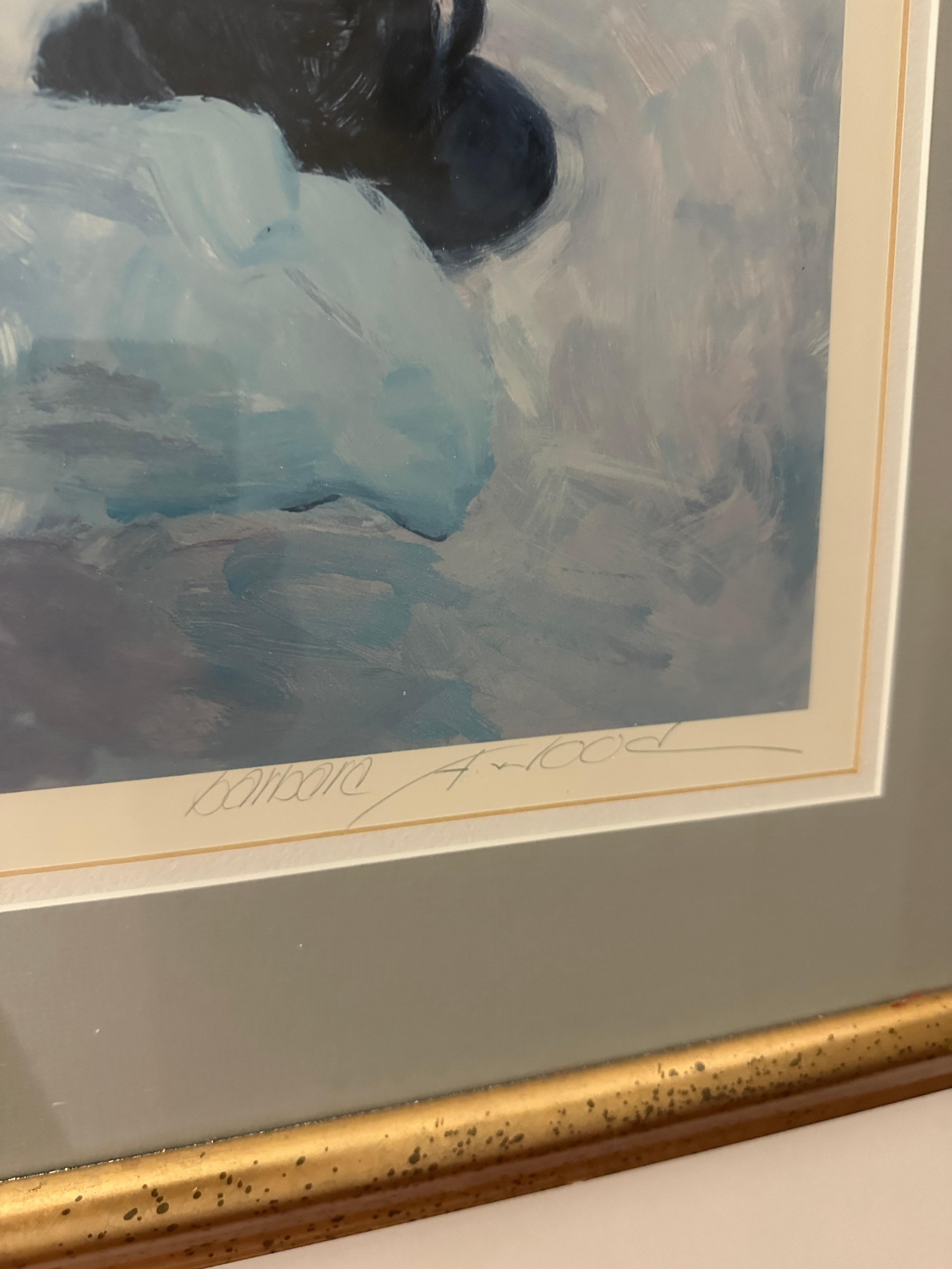Barbara A. Wood Litografía firmada y numerada en Excelente estado para la venta en Alpha, NJ