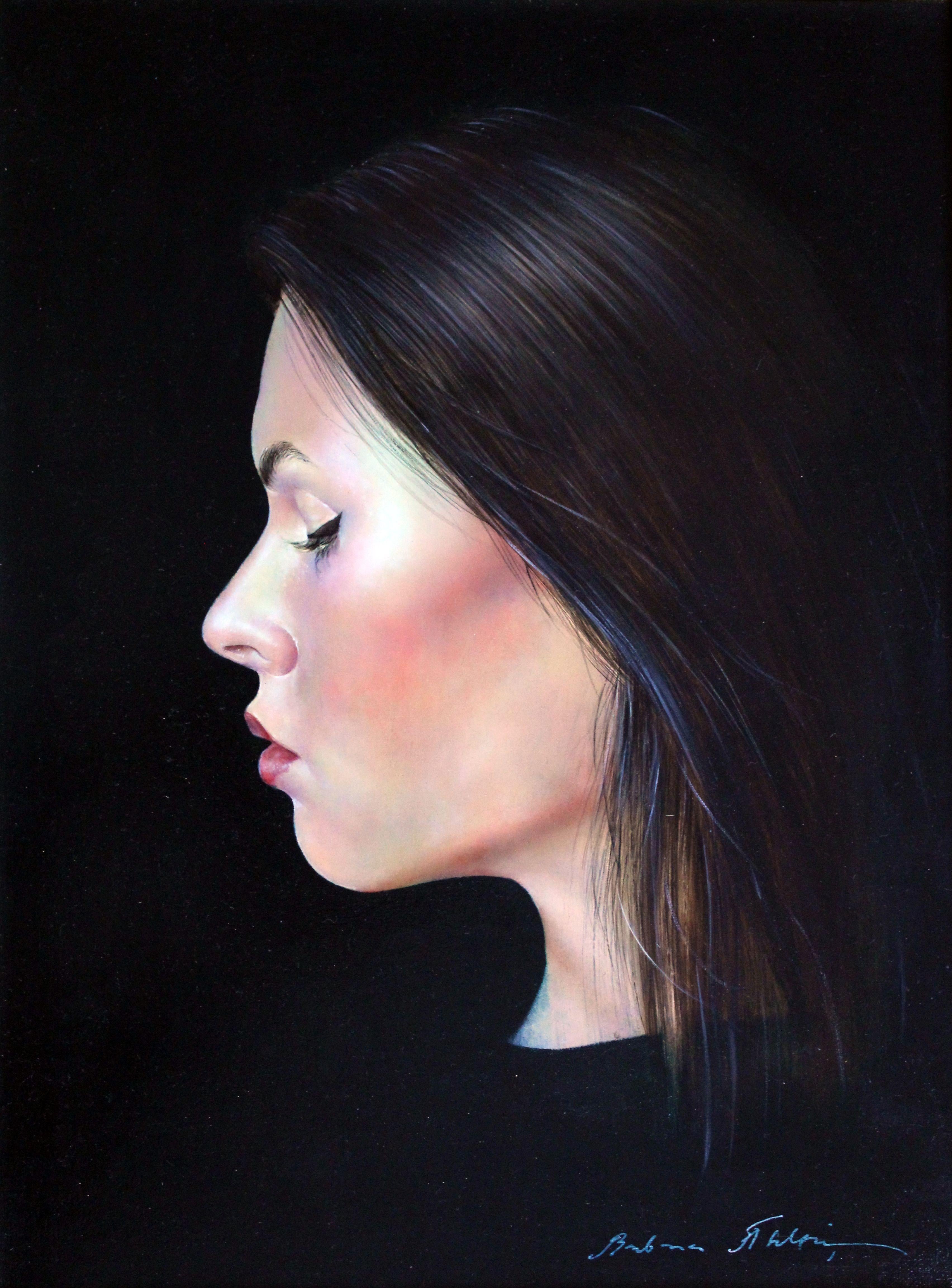 Autorretrato. 2019, lienzo, óleo, 40x30 cm