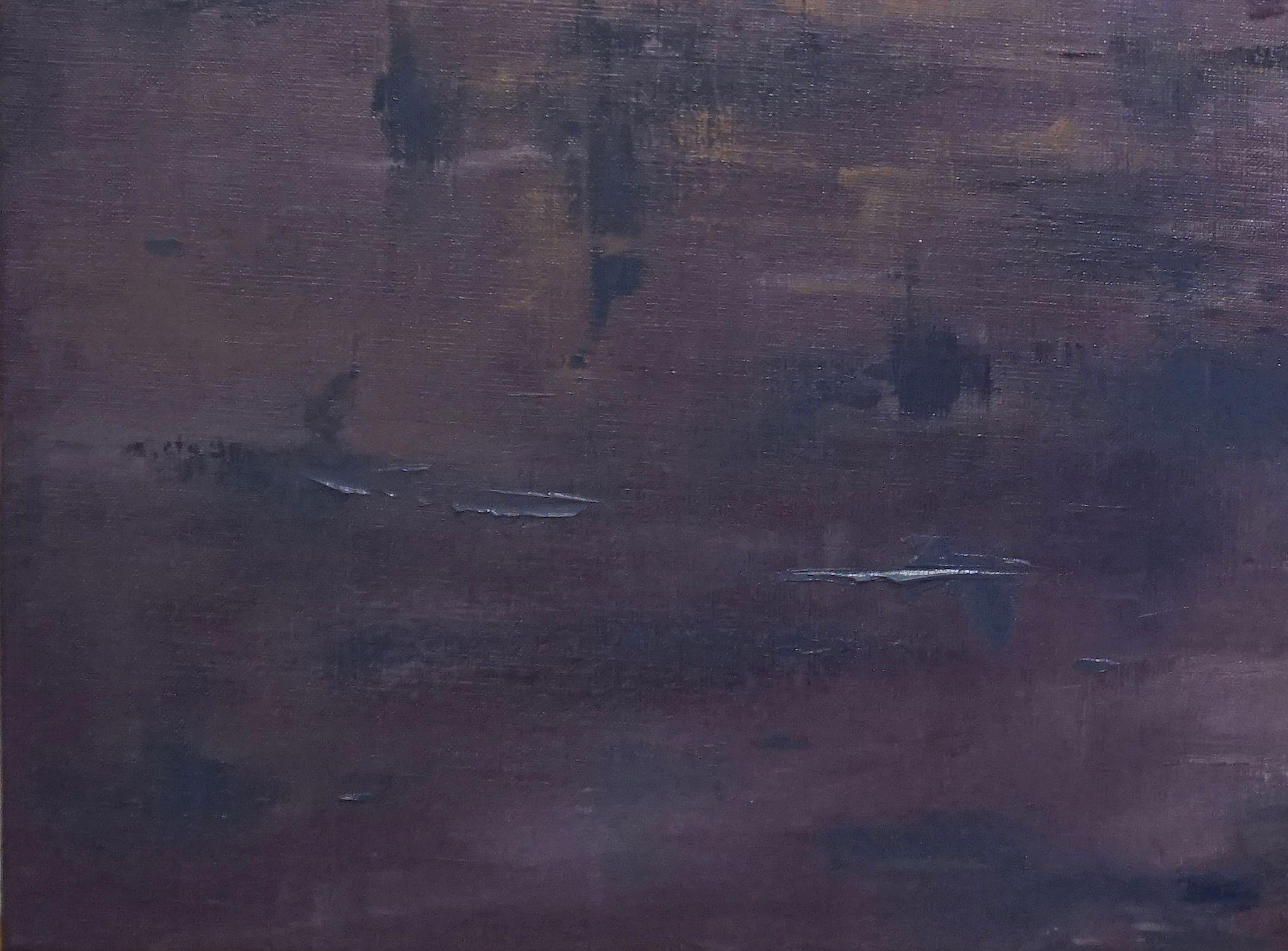Footprints in the Sand, Painting, Oil on Canvas 1
