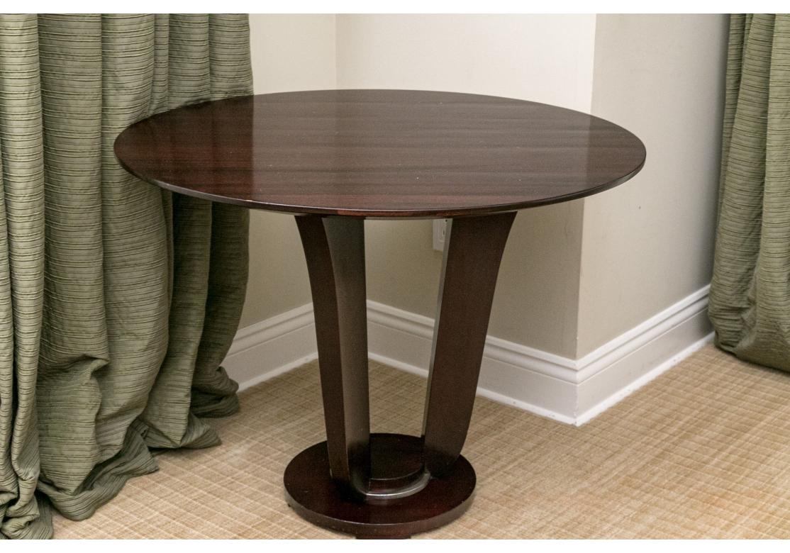 Mahogany Barbara Barry 1990’s Tulip Form Center Table For Baker For Sale