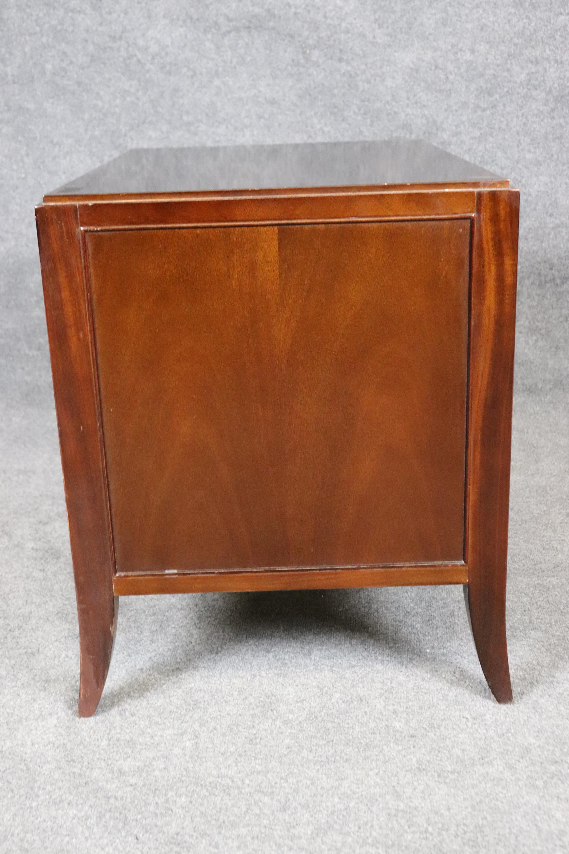 American Barbara Barry Art Deco Mahogany Commode Dresser By Baker Furniture Company