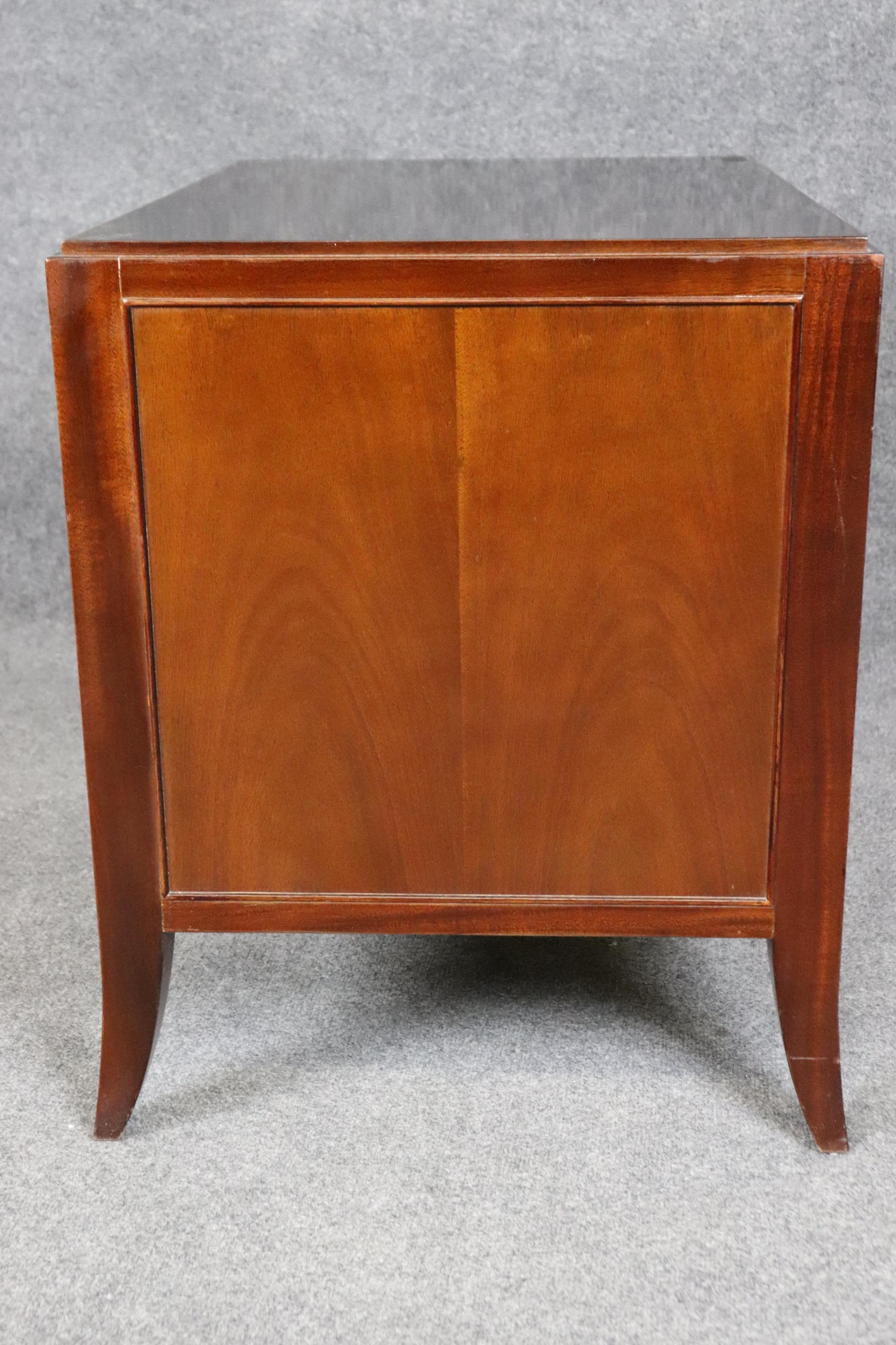 Barbara Barry Art Deco Mahogany Commode Dresser By Baker Furniture Company In Good Condition In Swedesboro, NJ