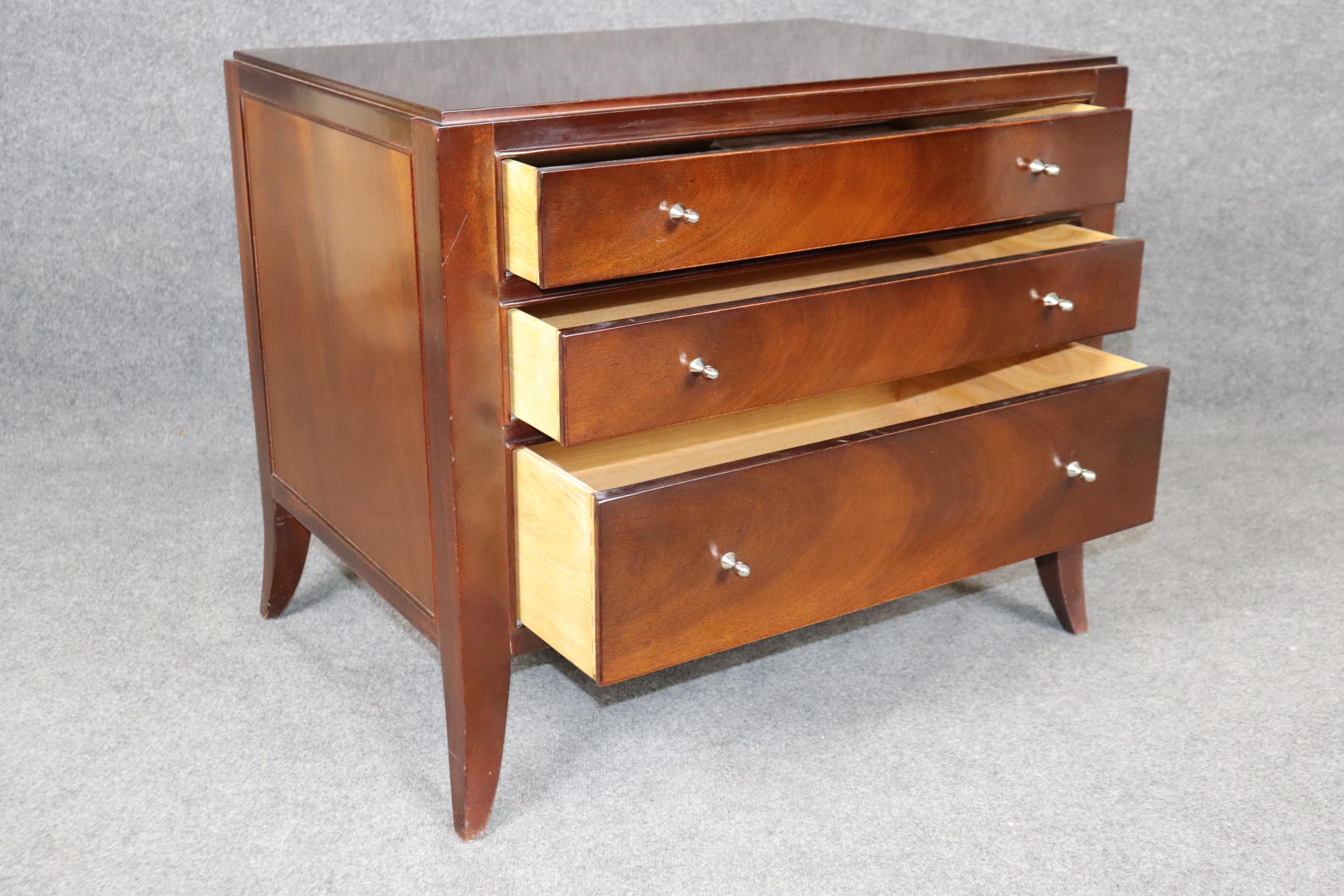 Barbara Barry Art Deco Mahogany Commode Dresser By Baker Furniture Company 1