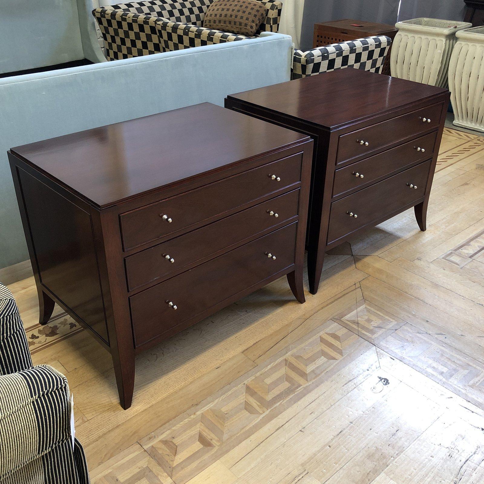 Pair of Barbara Barry Baker Furniture Bedside Chest 6