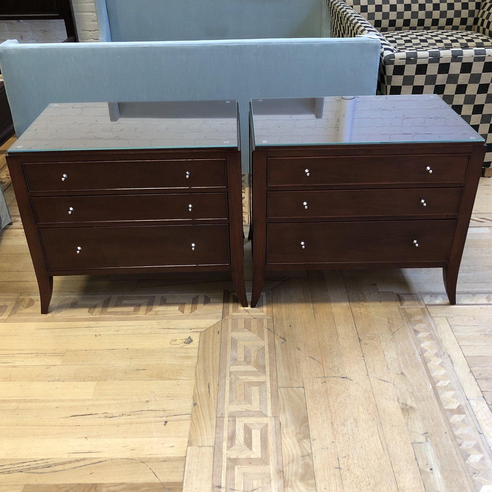 Pair of Barbara Barry Baker Furniture Bedside Chest 4