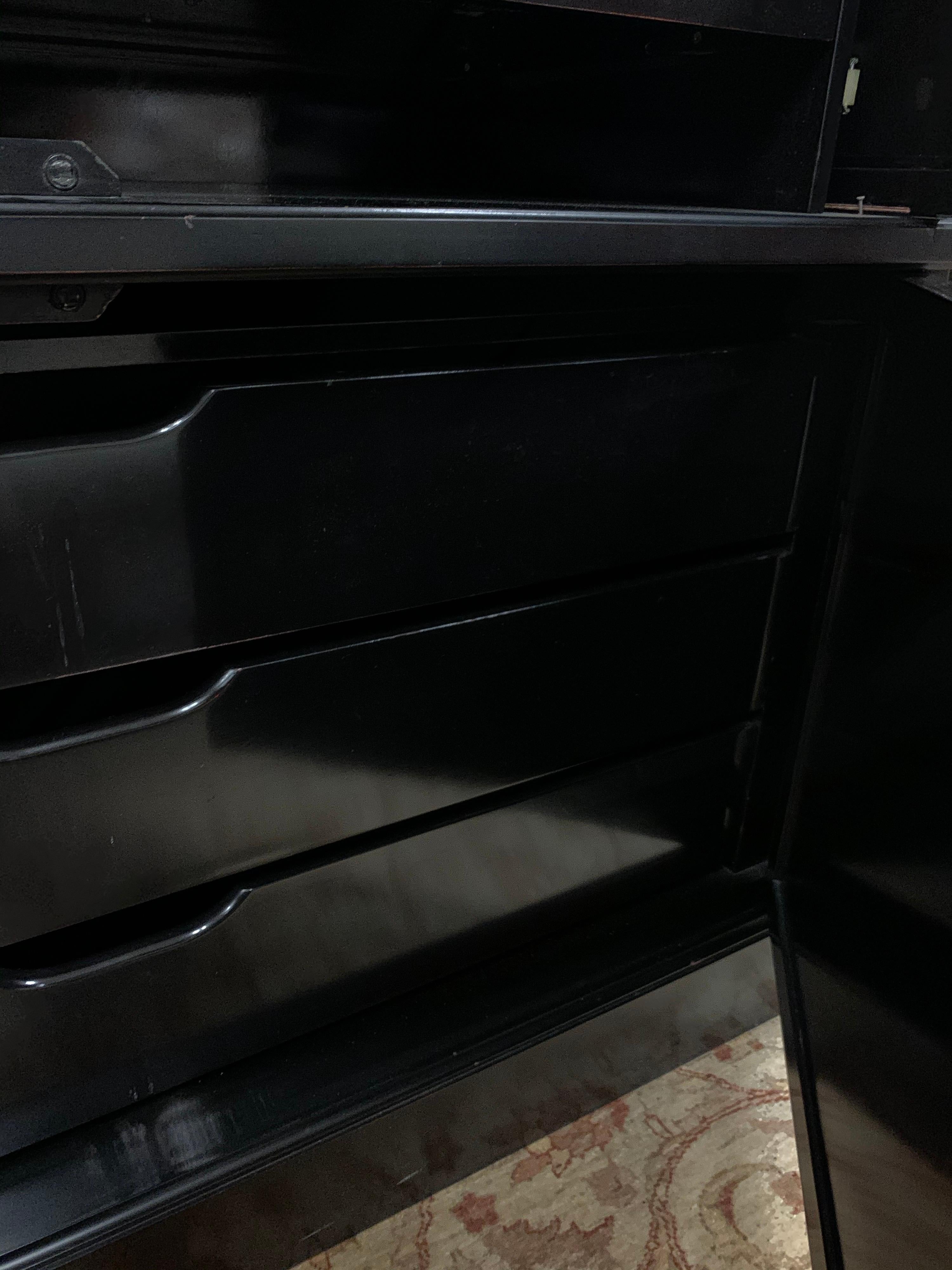 Barbara Barry Baker Furniture Entertainment Center Mirrored Cabinet Armoire 10