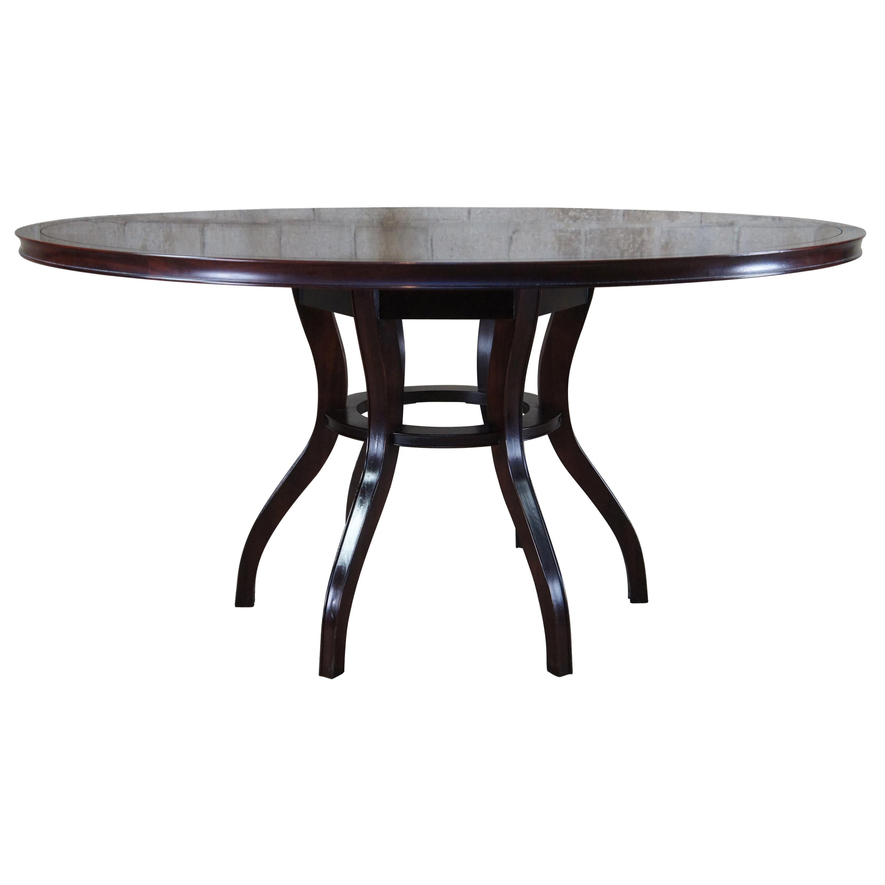 Barbara Barry Baker Furniture Neoclassical Round Pedestal Dining Table