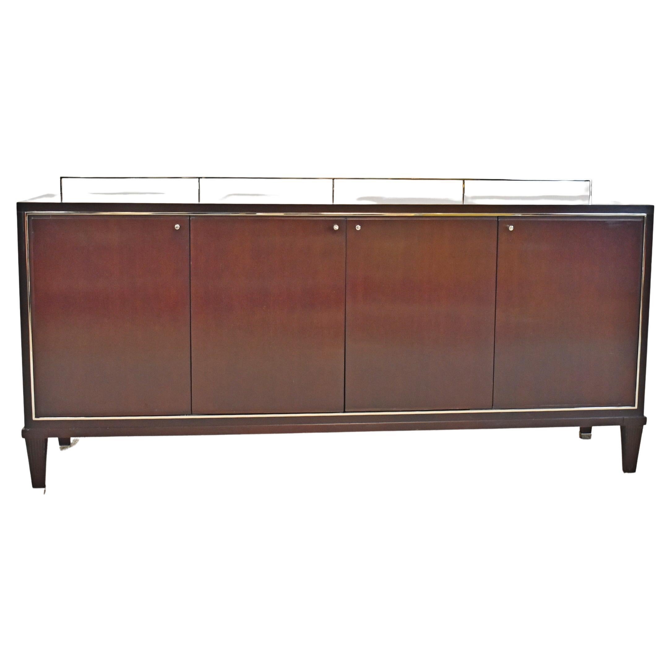 Barbara Barry Collection for Baker Furniture a 4 Door Mahogany Credenza For Sale