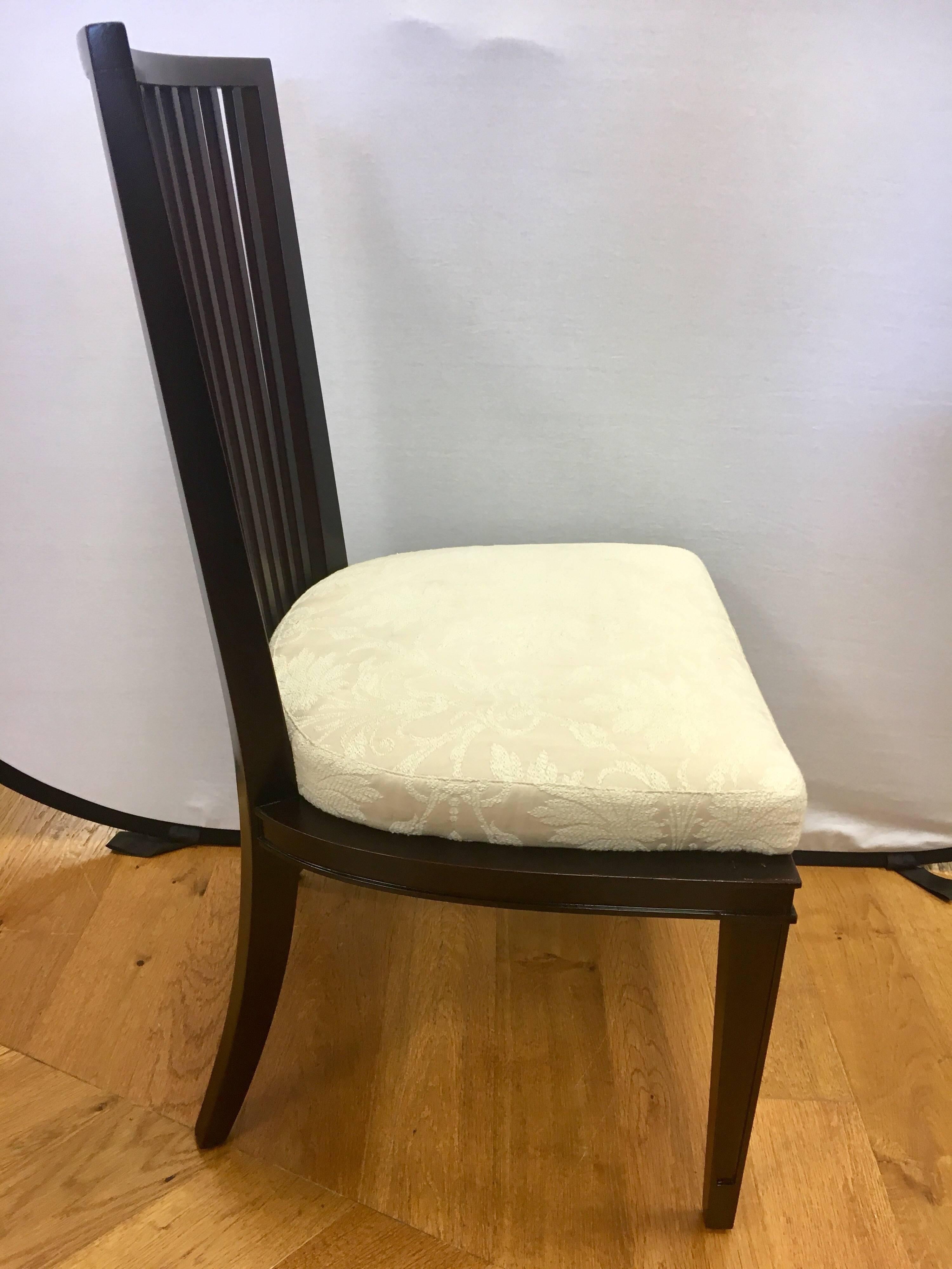 Barbara Barry Collection for Baker Furniture Pair of Dining Room Chairs 1