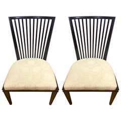 Barbara Barry Collection for Baker Furniture Pair of Dining Room Chairs