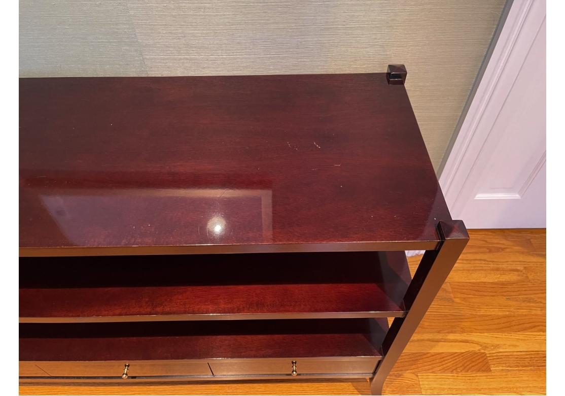 Barbara Barry Collection For Baker Mahogany Console Table 4