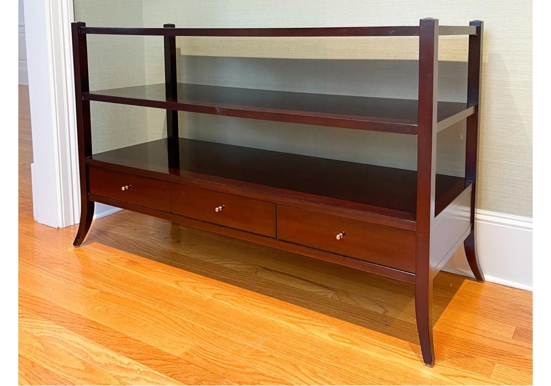 Mid-Century Modern Barbara Barry Collection For Baker Mahogany Console Table