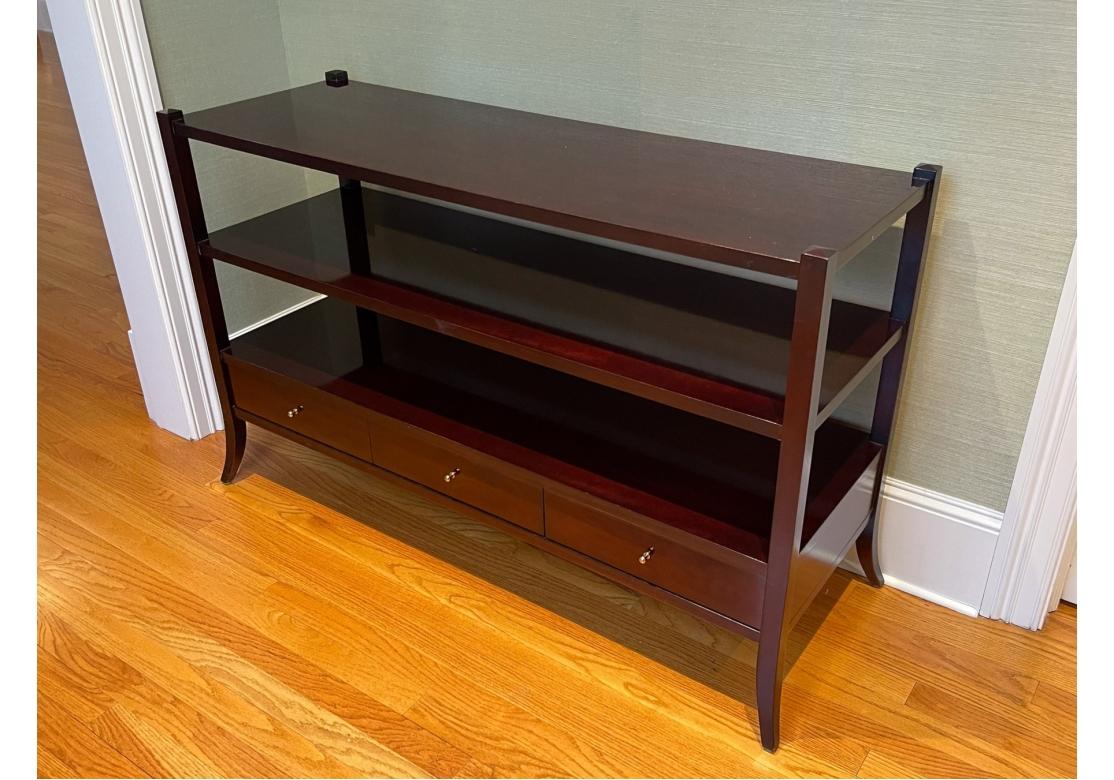 American Barbara Barry Collection For Baker Mahogany Console Table