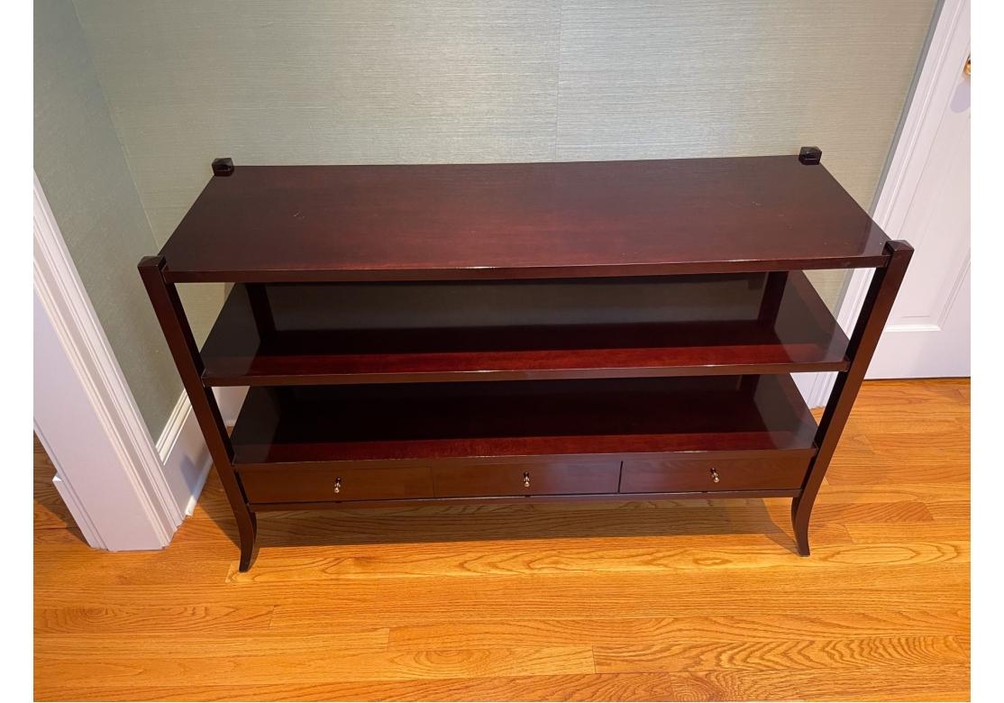 Barbara Barry Collection For Baker Mahogany Console Table 2